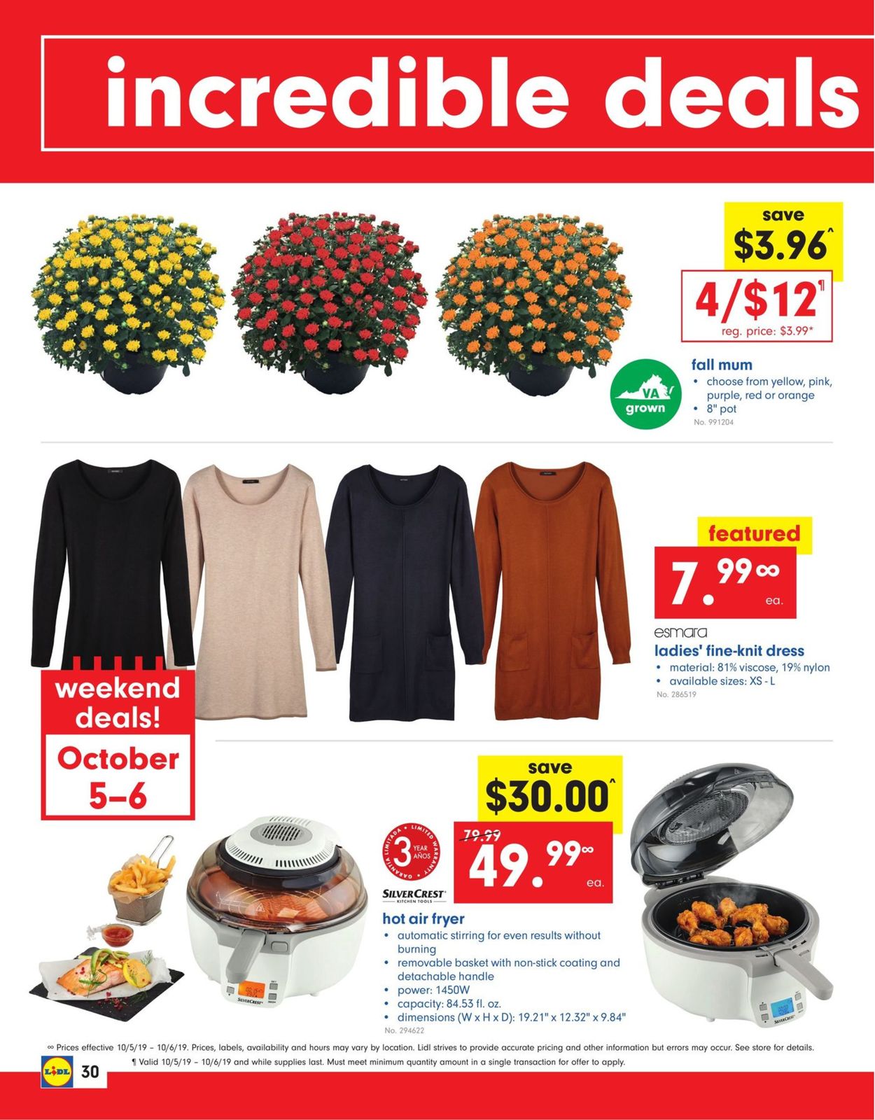 Lidl Ad from 10/02/2019