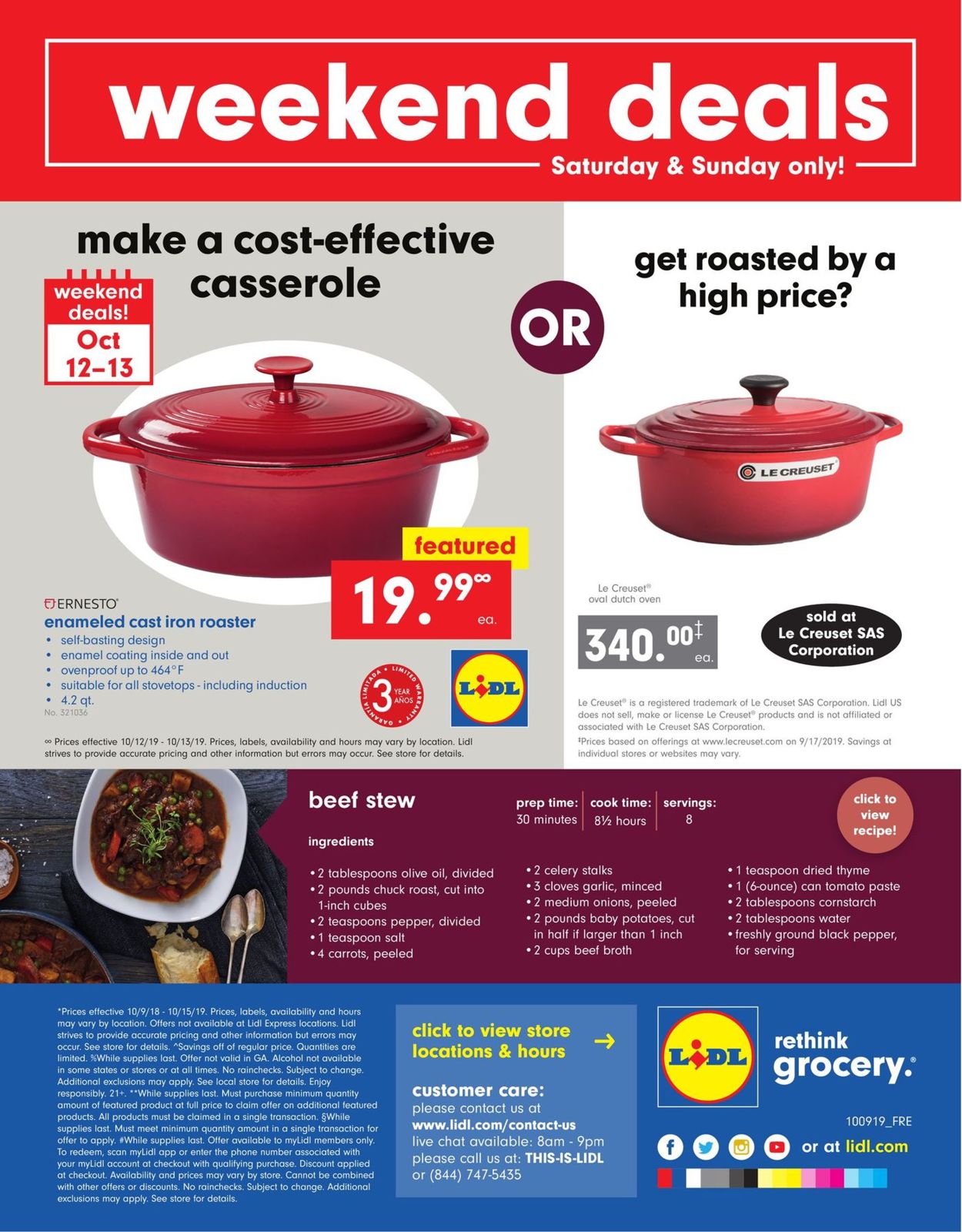 Lidl Ad from 10/09/2019