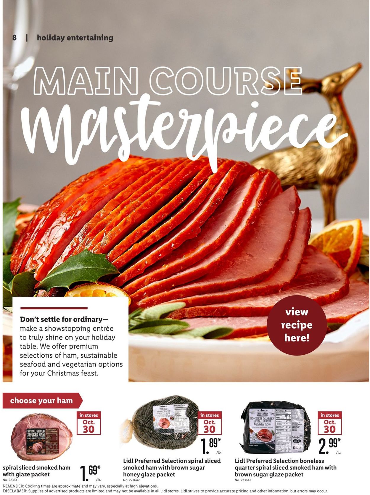 Lidl Ad from 10/30/2019