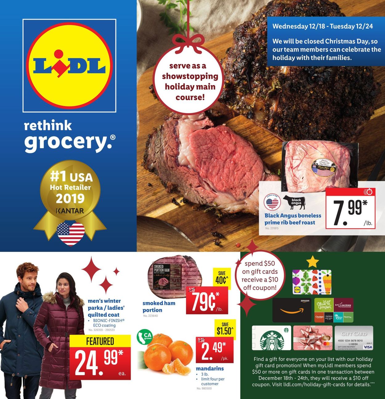 Lidl Ad from 12/18/2019