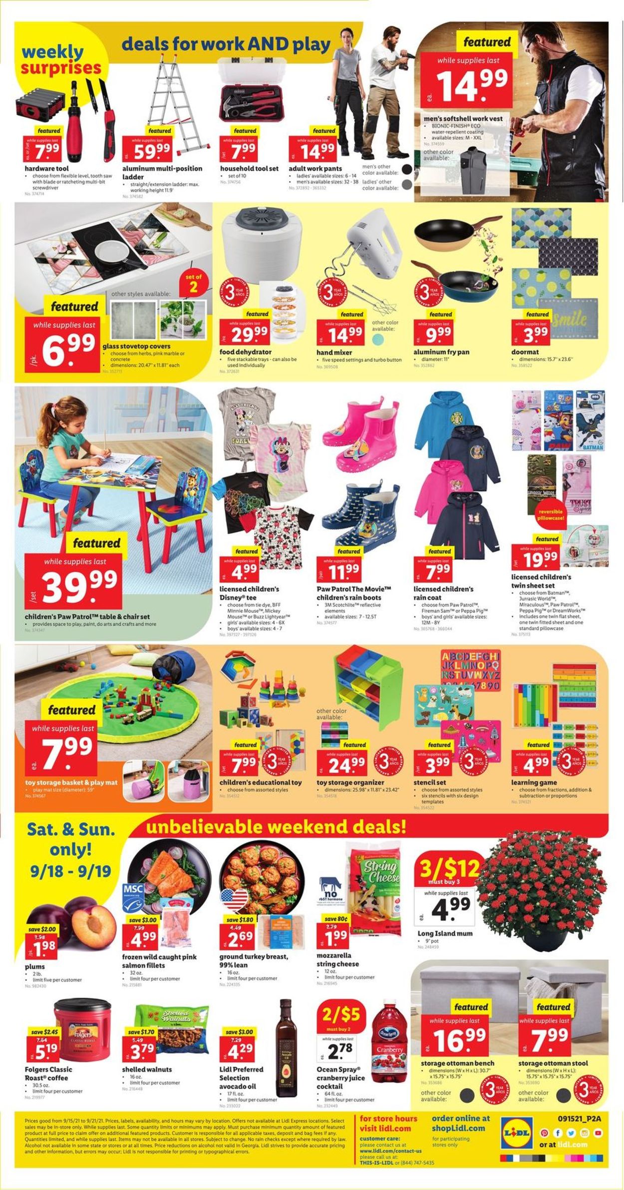 Lidl Ad from 09/15/2021