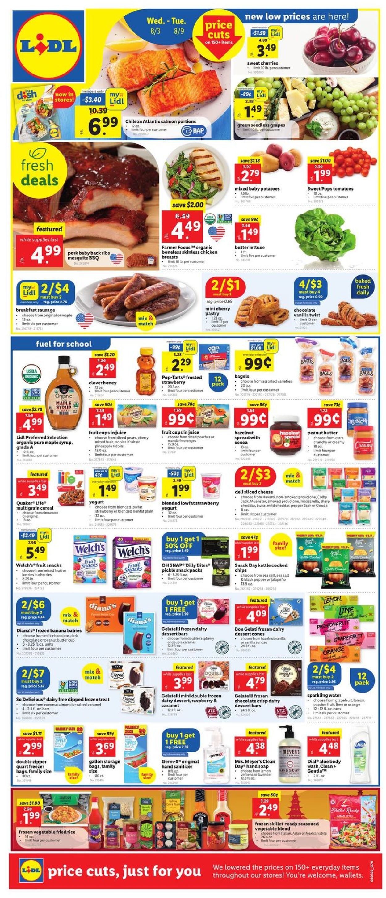 Lidl Ad from 08/03/2022