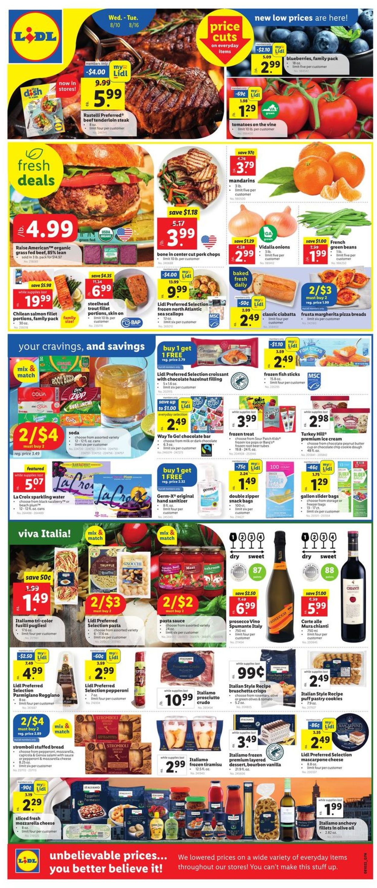 Lidl Ad from 08/10/2022