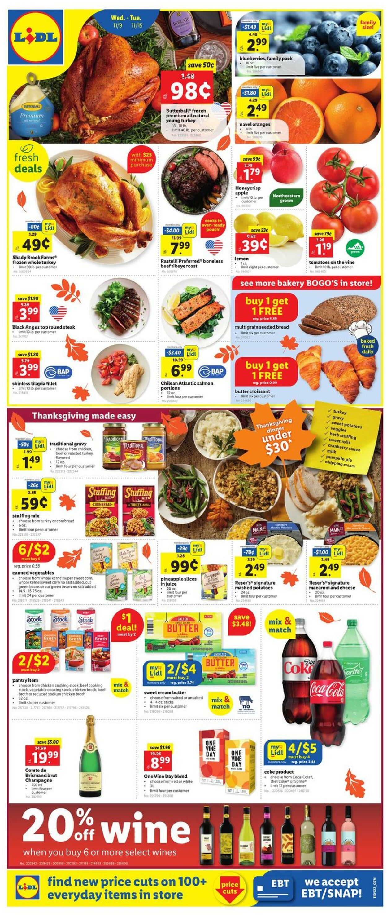 Lidl Ad from 11/09/2022