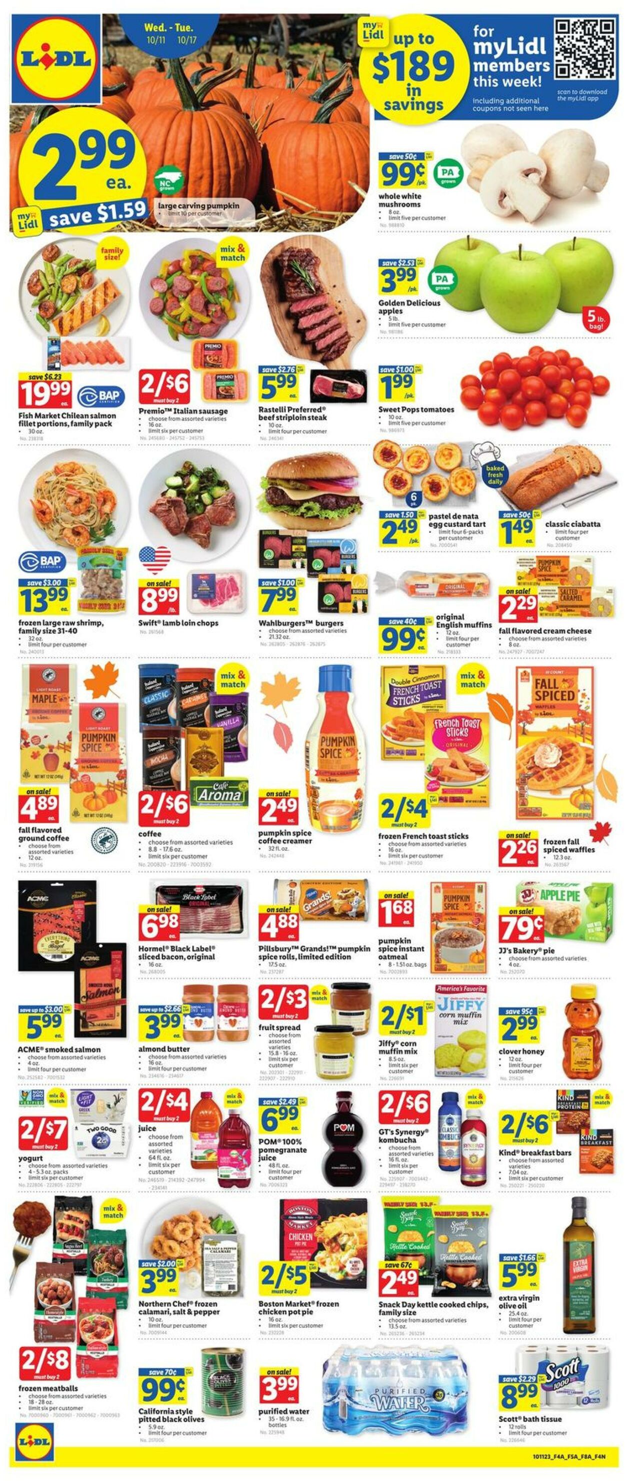Lidl Ad from 10/11/2023
