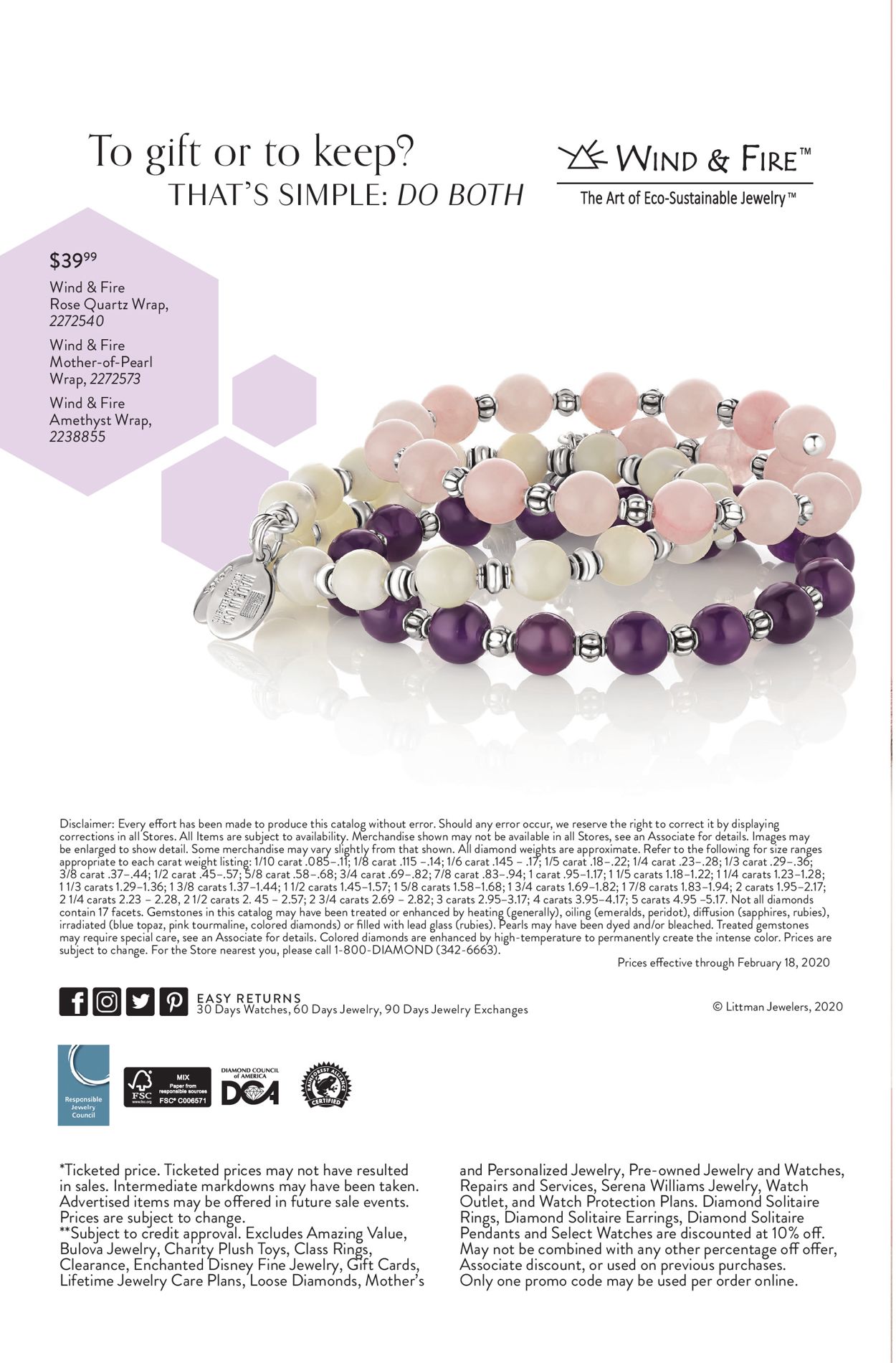 Littman Jewelers Ad from 01/31/2020