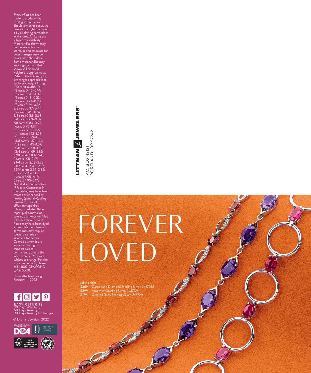 Littman Jewelers Ad from 01/18/2022