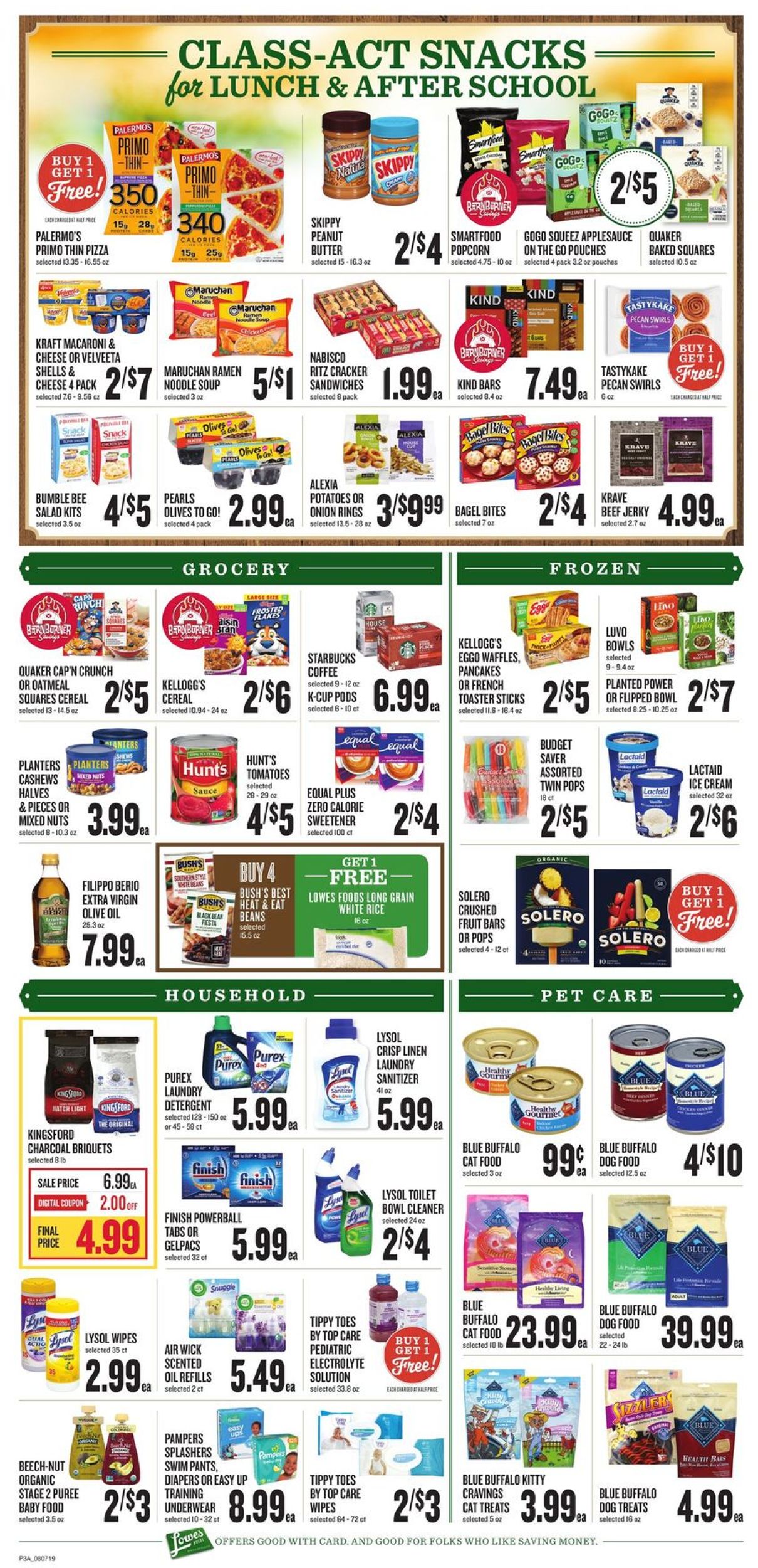 Lowes Foods Ad from 08/07/2019