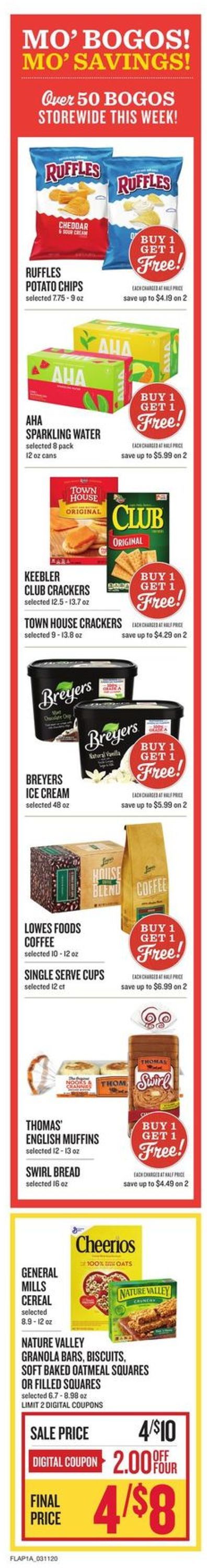 Lowes Foods Ad from 03/11/2020