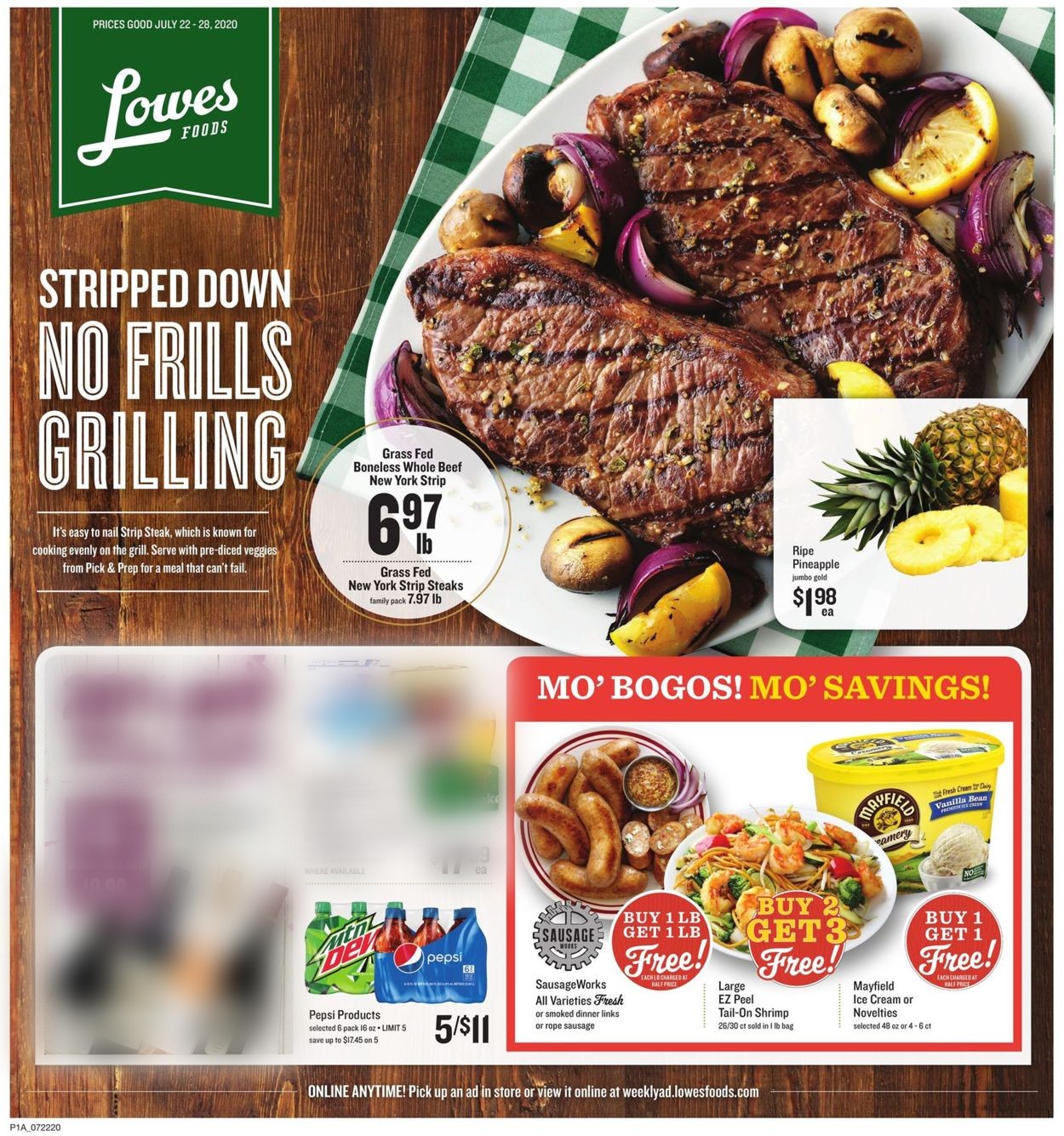 Lowes Foods Ad from 07/22/2020