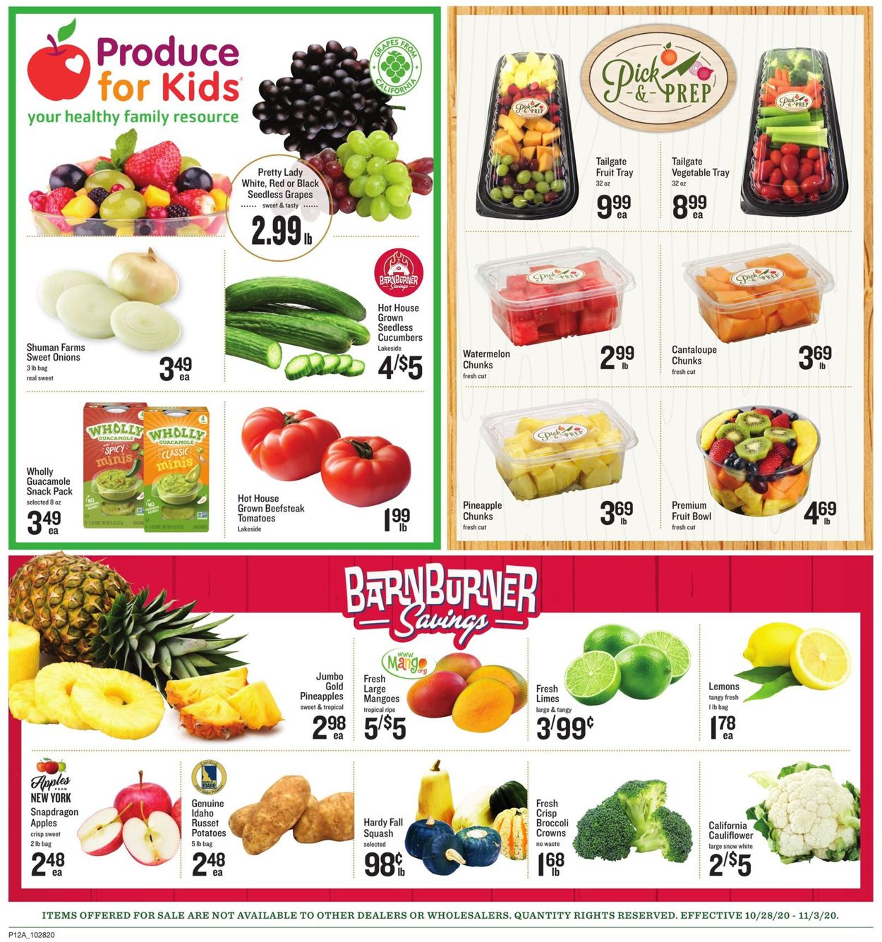 Lowes Foods Ad from 10/28/2020