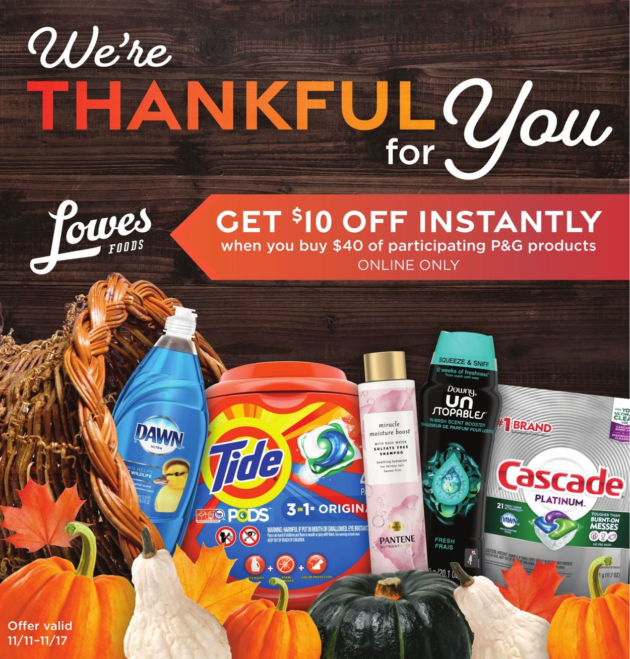 Lowes Foods Ad from 11/11/2020