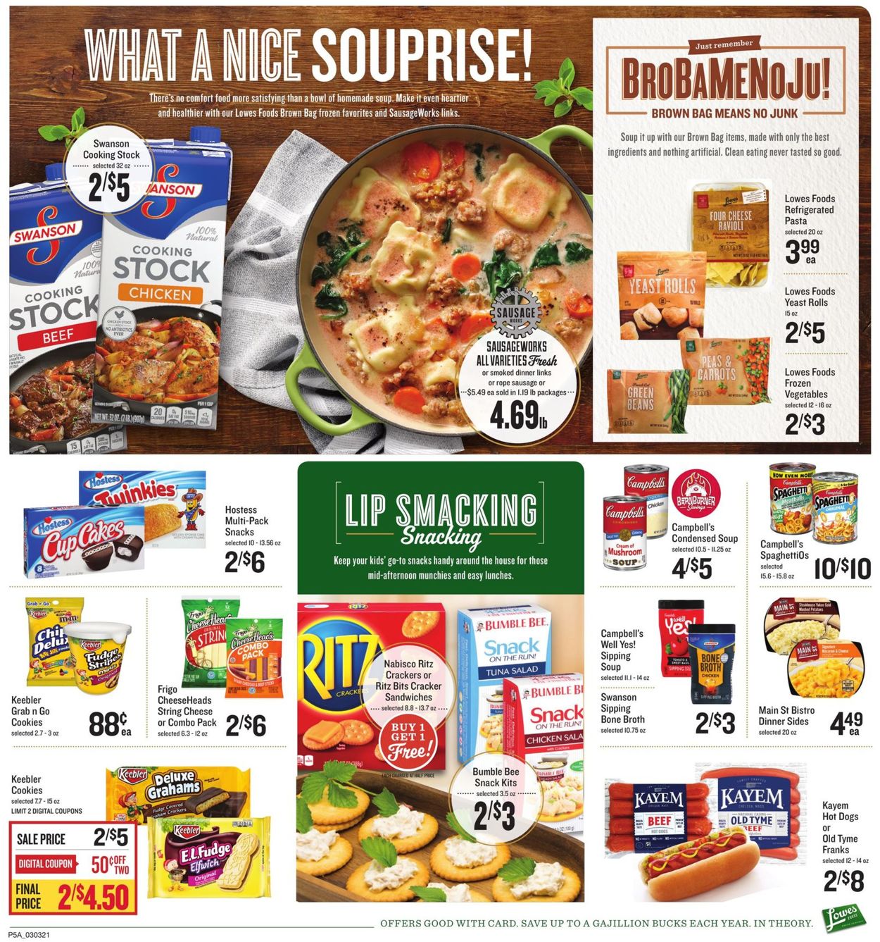 Lowes Foods Ad from 03/03/2021