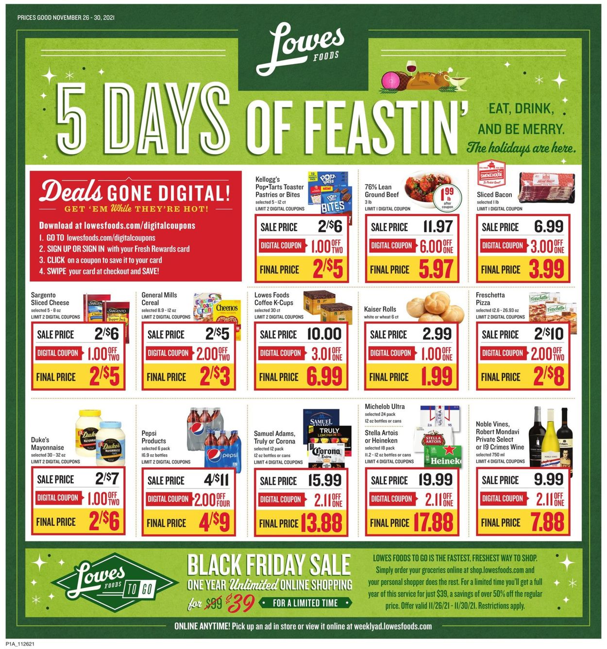 Lowes Foods Ad from 11/26/2021