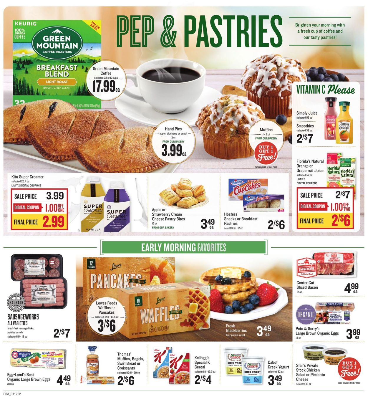 Lowes Foods Ad from 01/12/2022