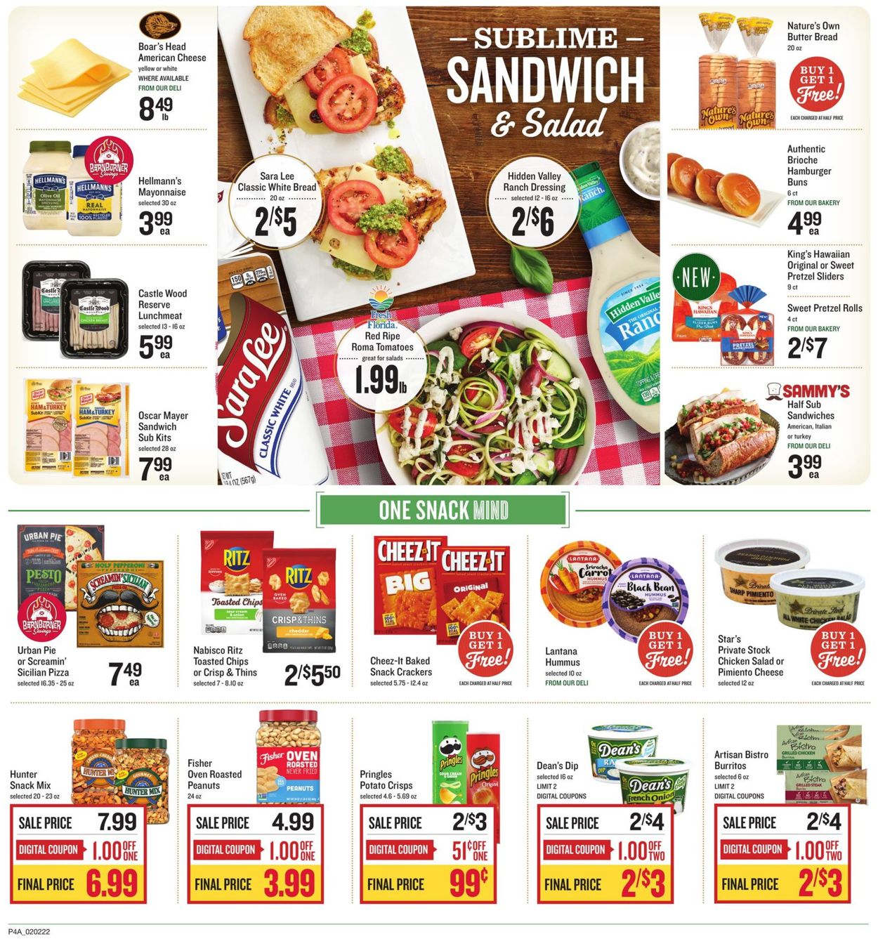Lowes Foods Ad from 02/02/2022