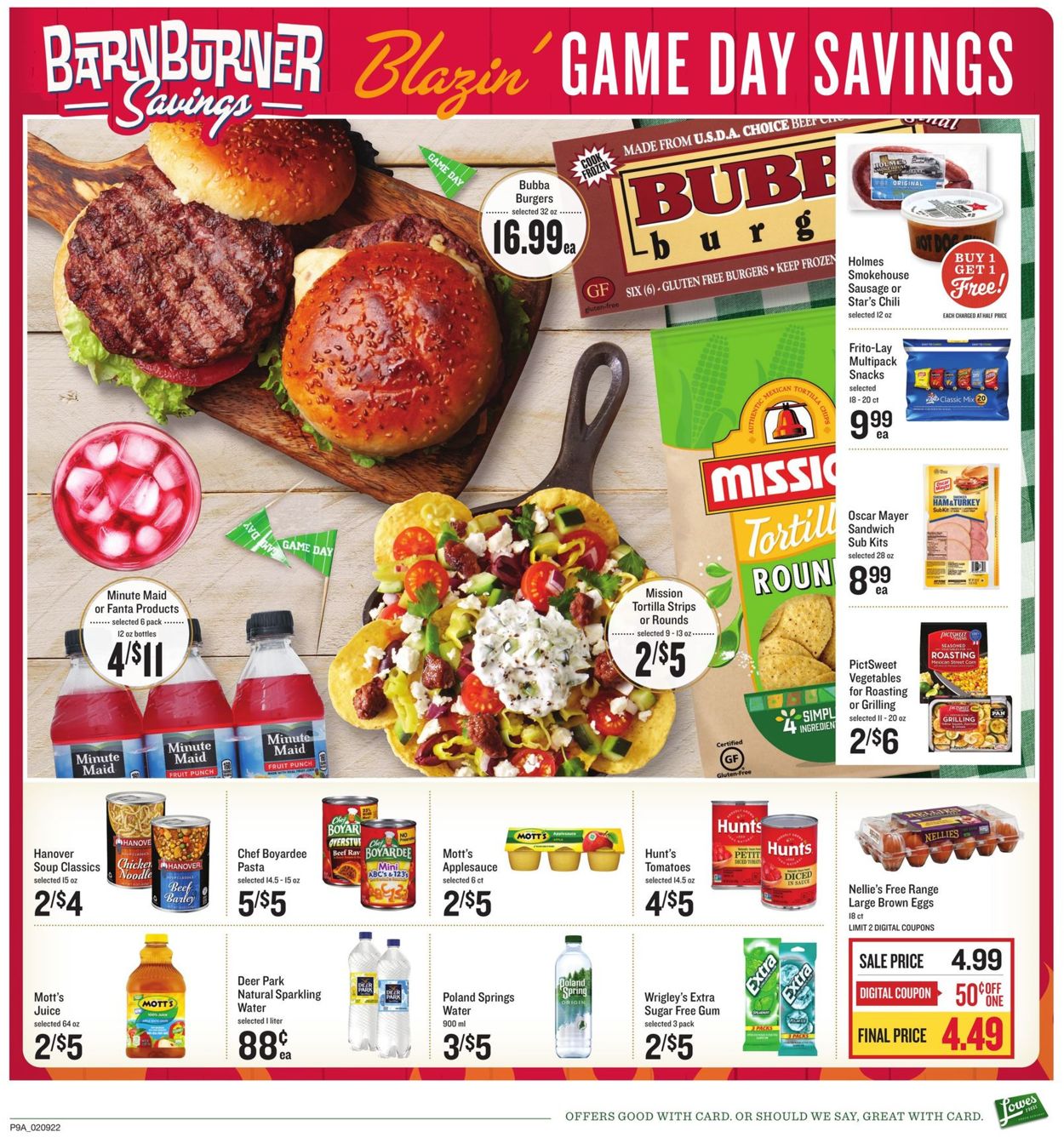 Lowes Foods Ad from 02/09/2022