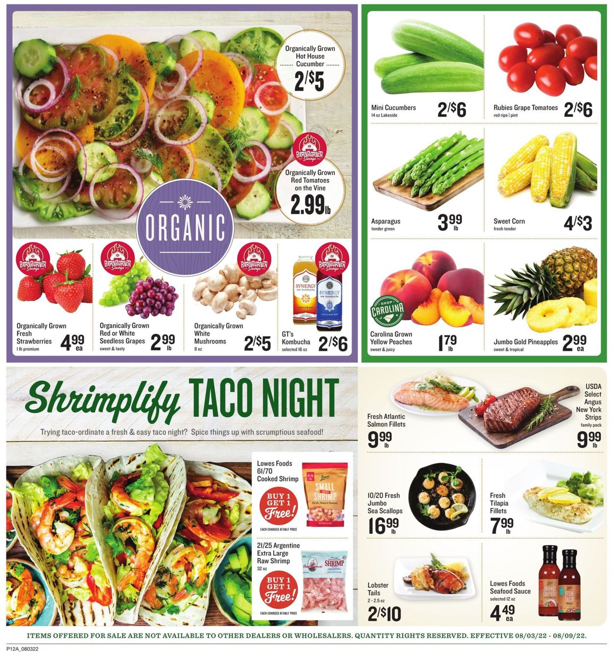 Lowes Foods Ad from 08/03/2022