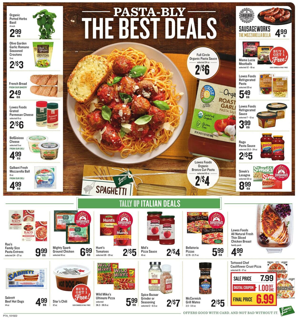 Lowes Foods Ad from 10/19/2022