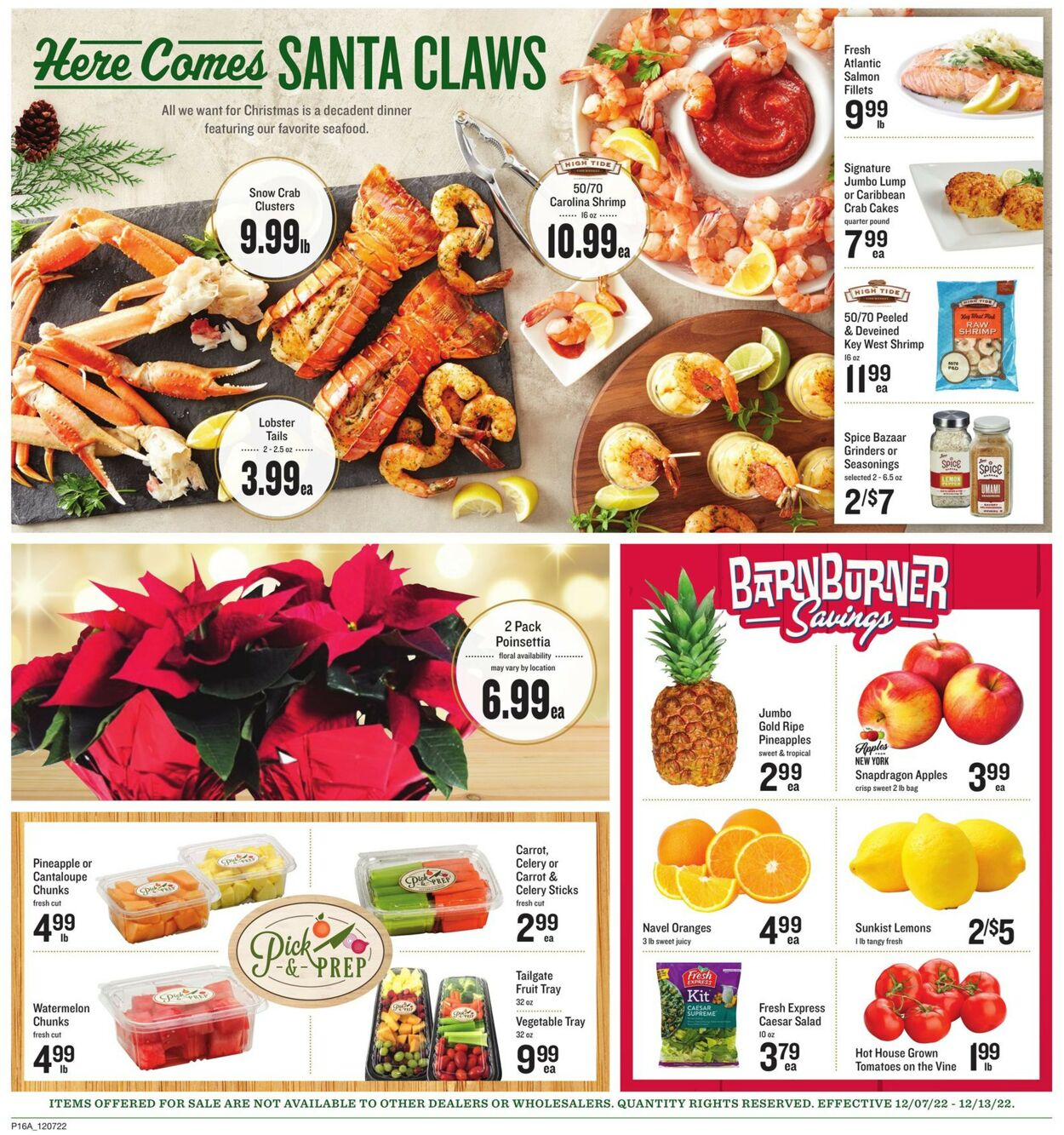 Lowes Foods Ad from 12/07/2022