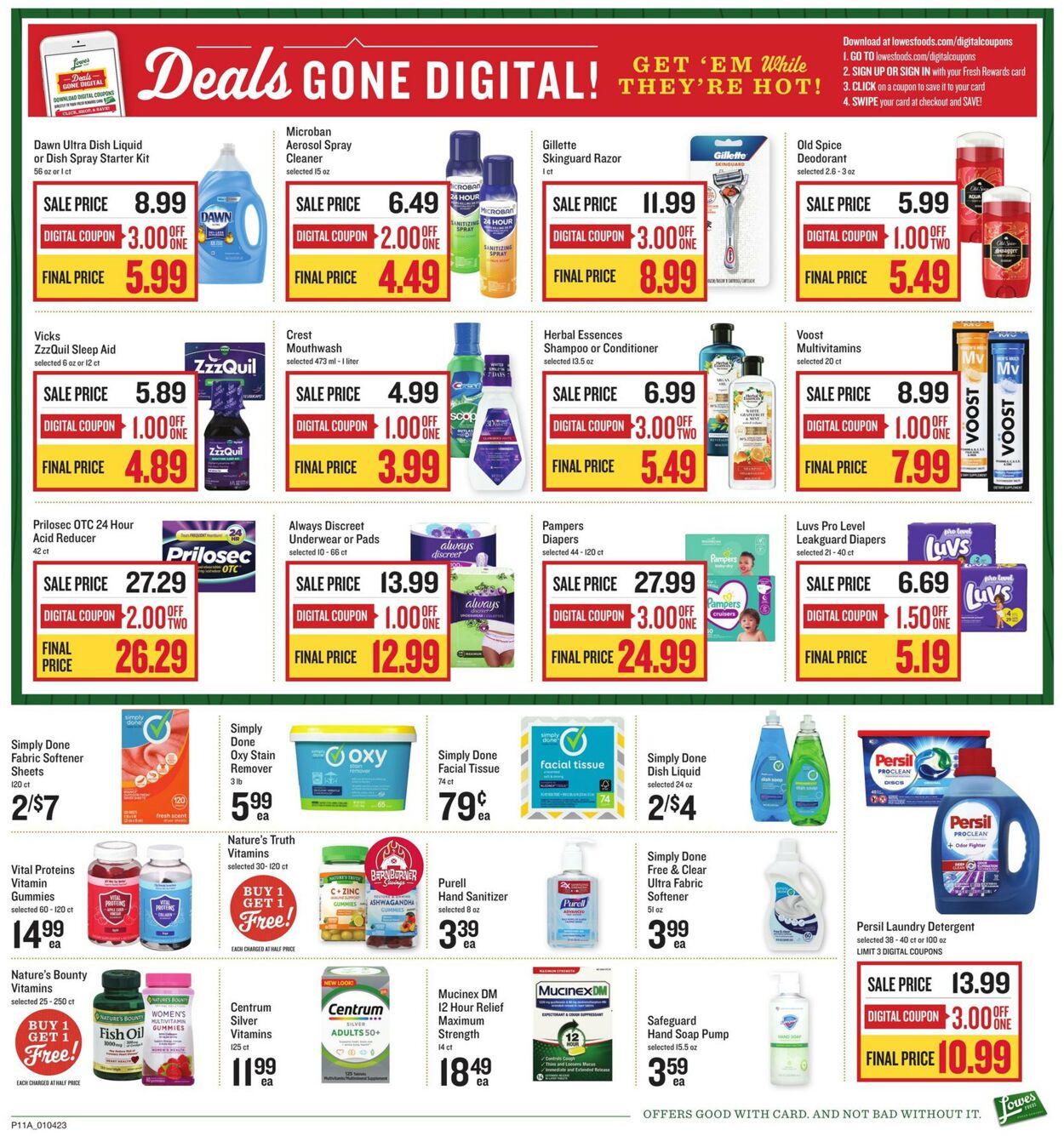 Lowes Foods Ad from 01/04/2023