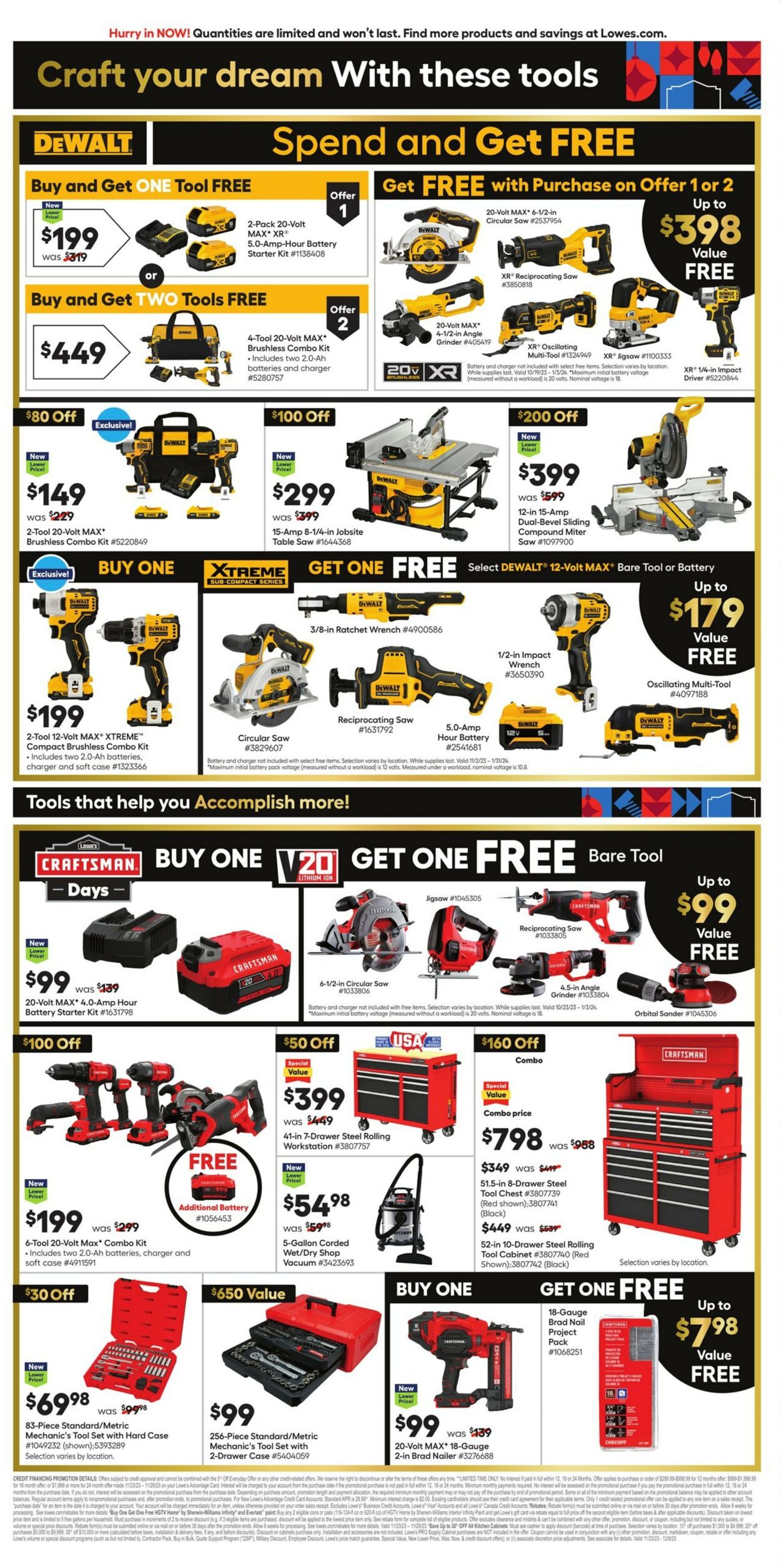 Lowe's Ad from 11/22/2023