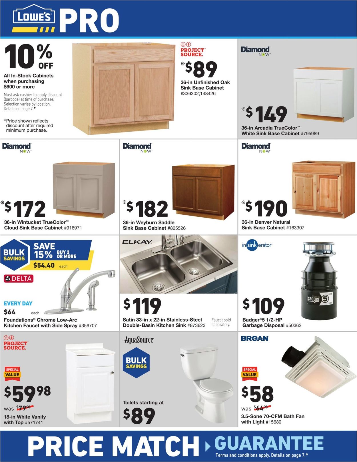 Lowe's Ad from 09/12/2019