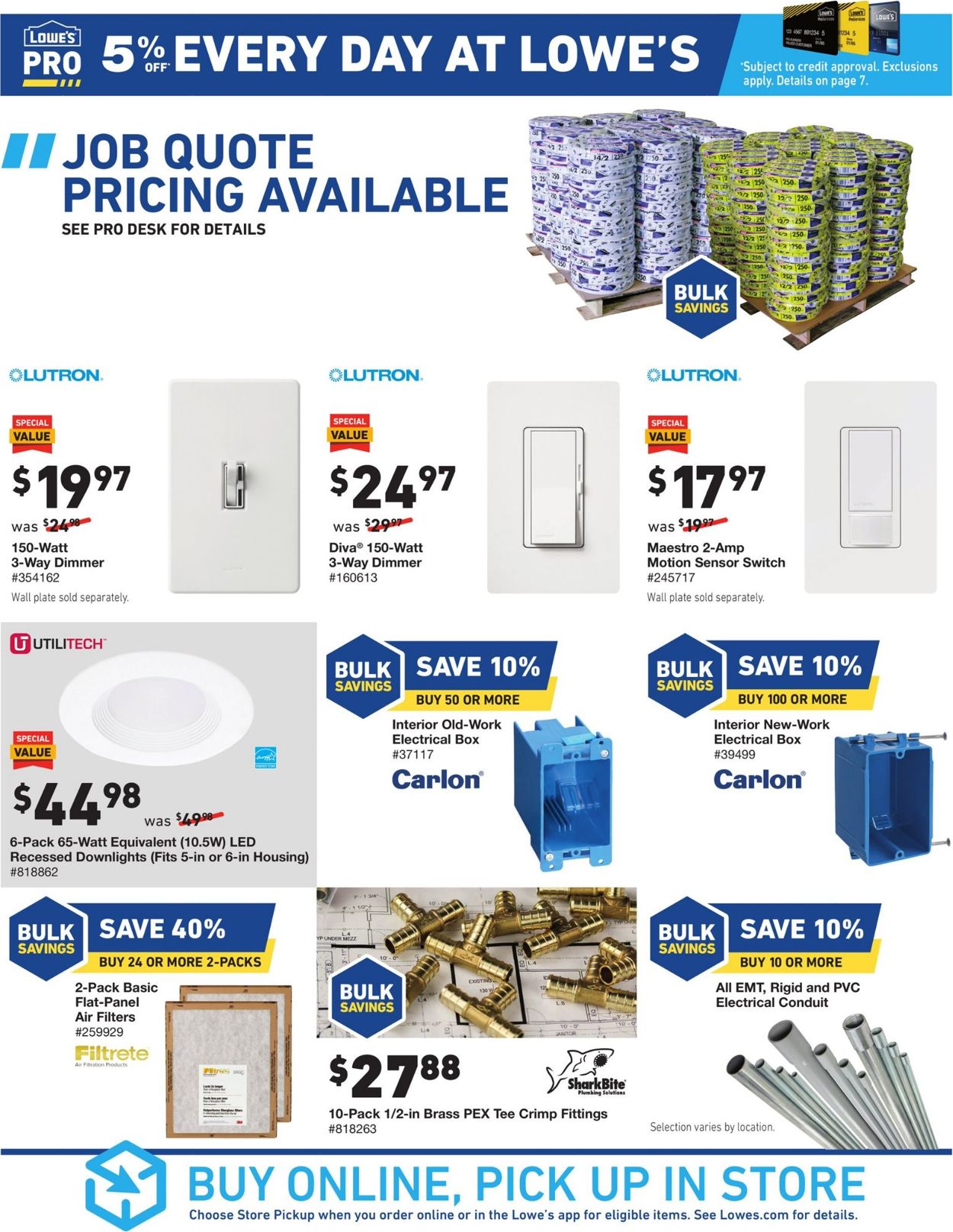 Lowe's Ad from 09/19/2019