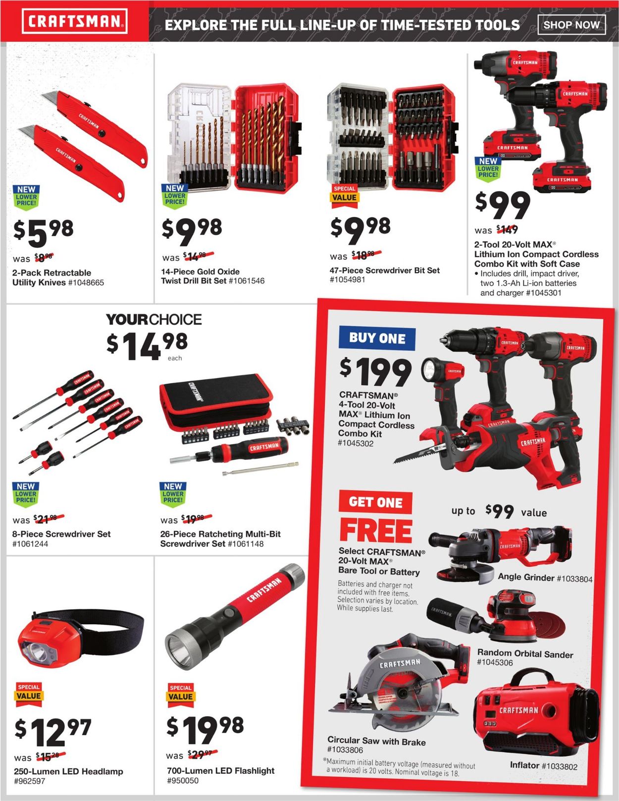 Lowe's Ad from 10/31/2019