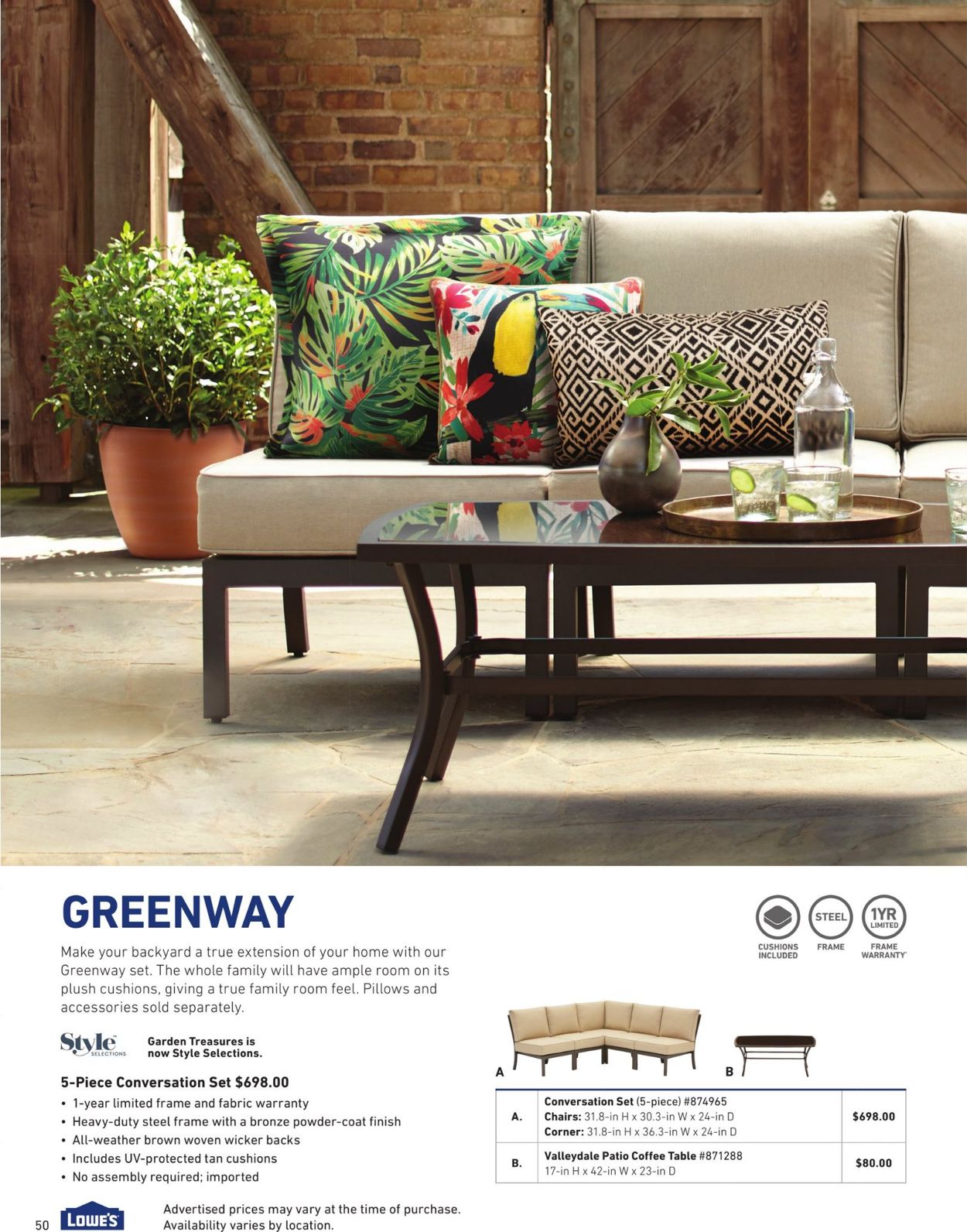 Lowe's Ad from 01/16/2020