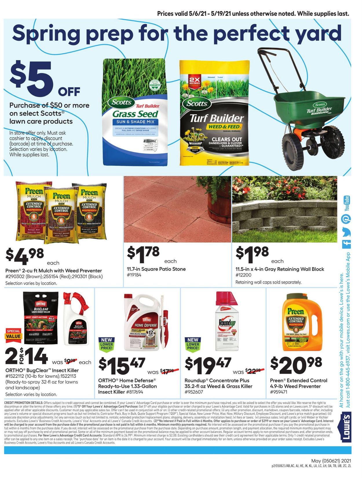 Lowe's Ad from 05/06/2021