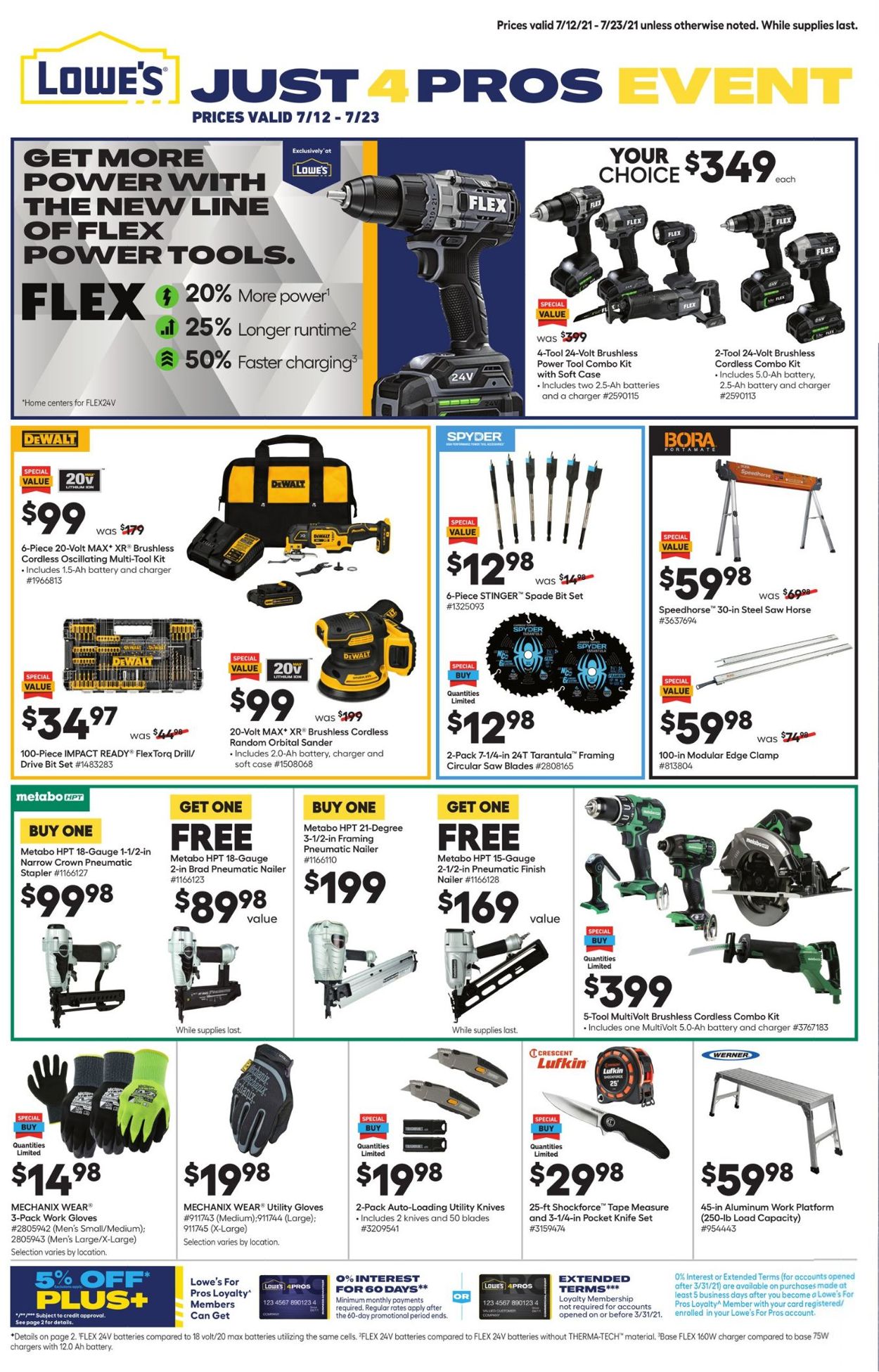 Lowe's Ad from 07/12/2021