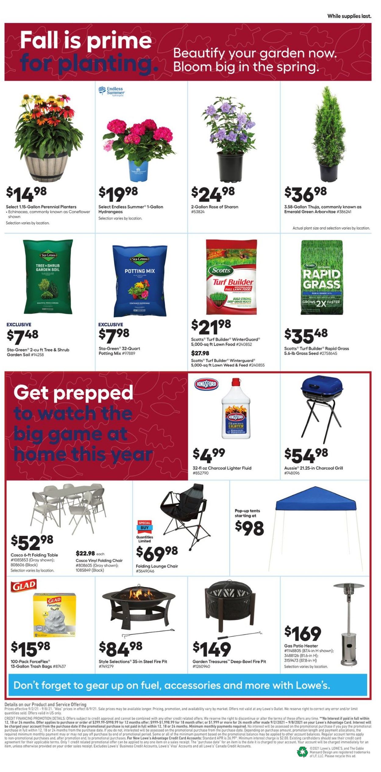 Lowe's Ad from 09/02/2021
