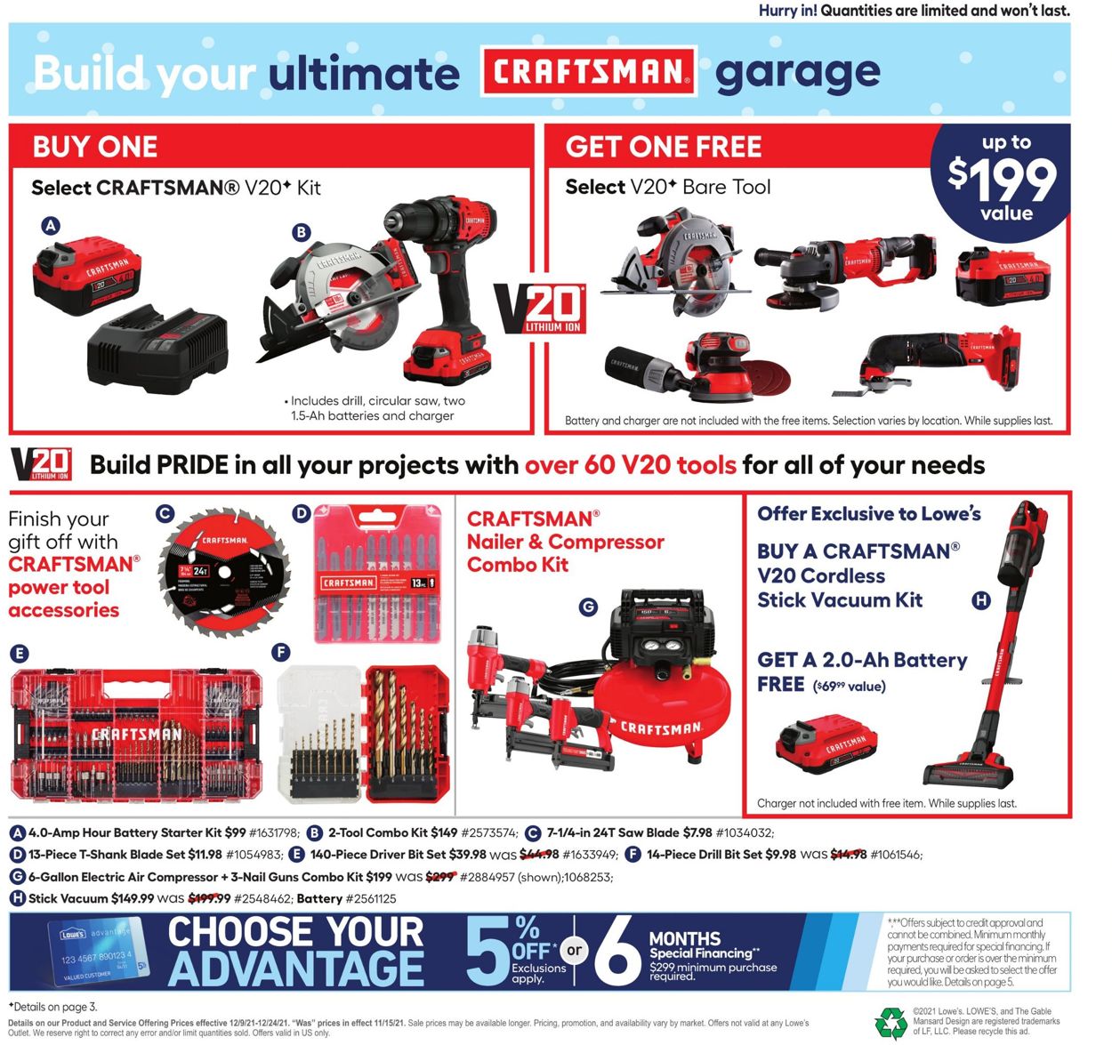 Lowe's Ad from 12/09/2021