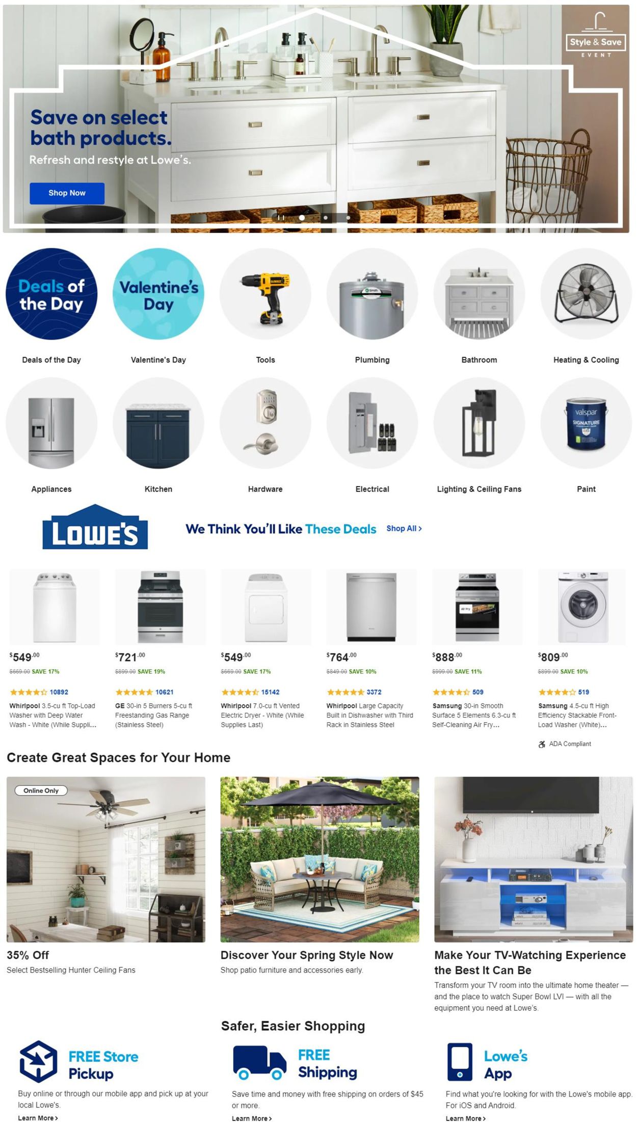 Lowe's Ad from 01/31/2022