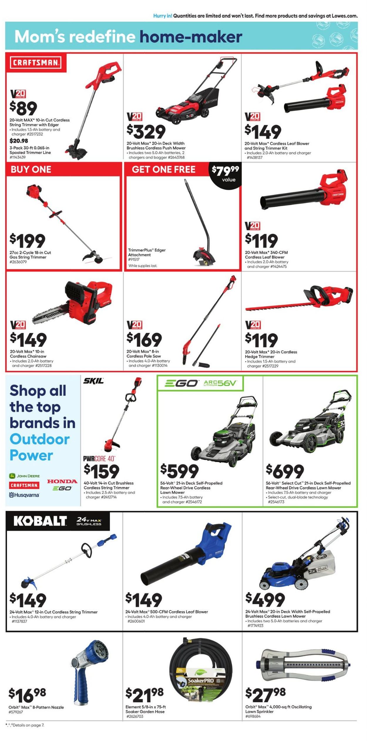 Lowe's Ad from 05/05/2022