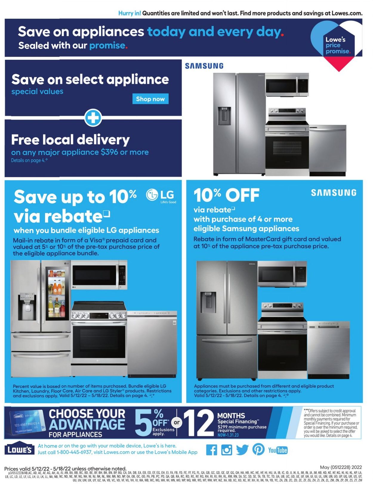 Lowe's Ad from 05/12/2022