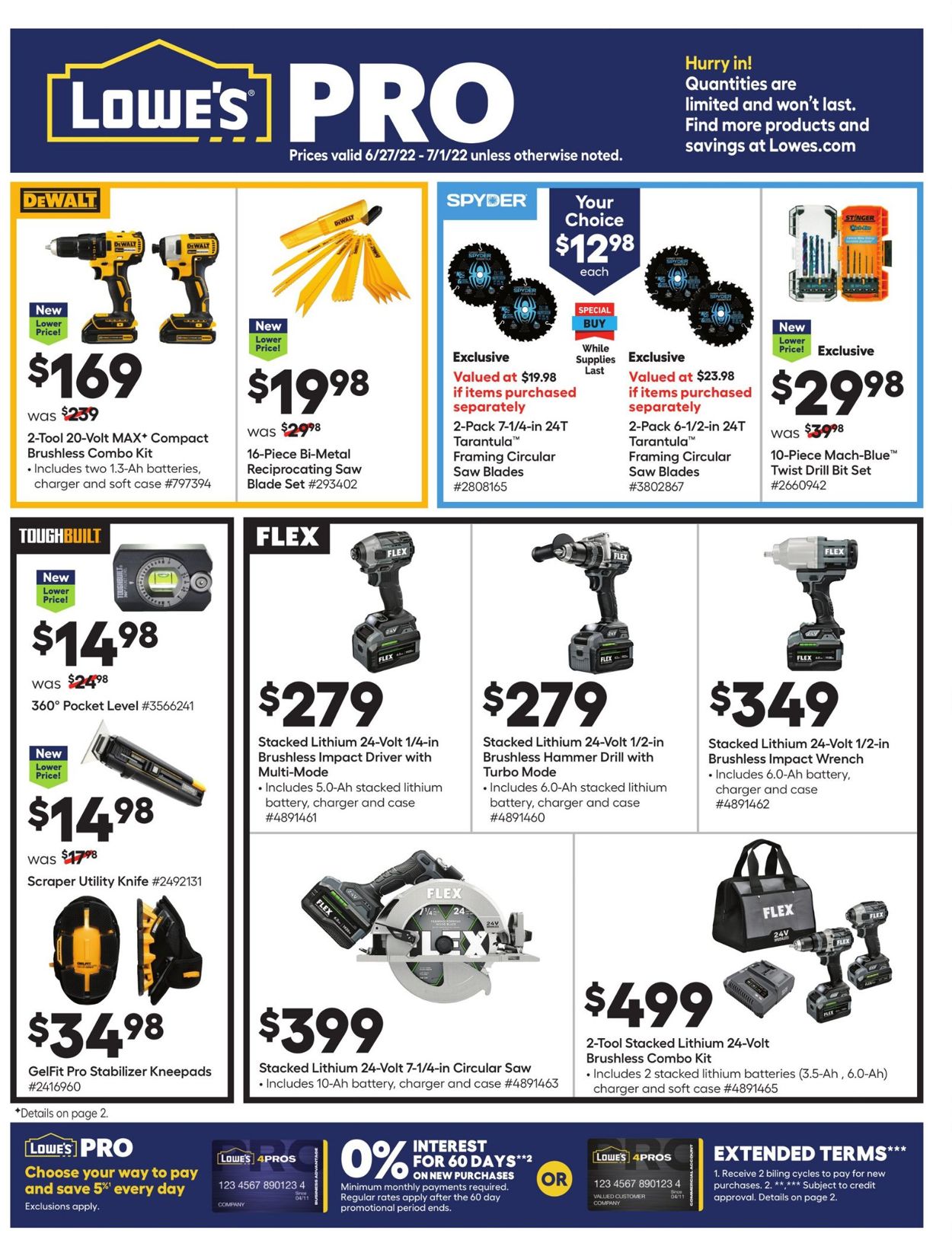 Lowe's Ad from 06/27/2022