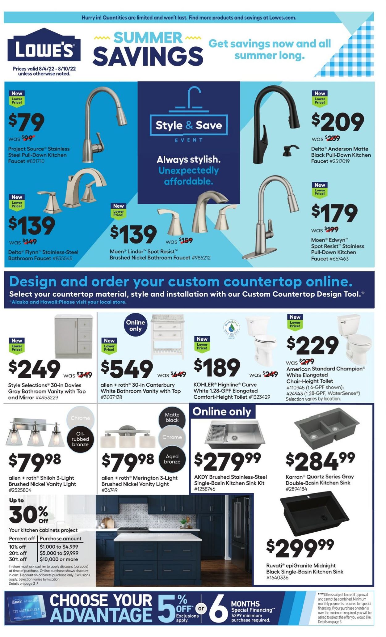 Lowe's Ad from 08/04/2022