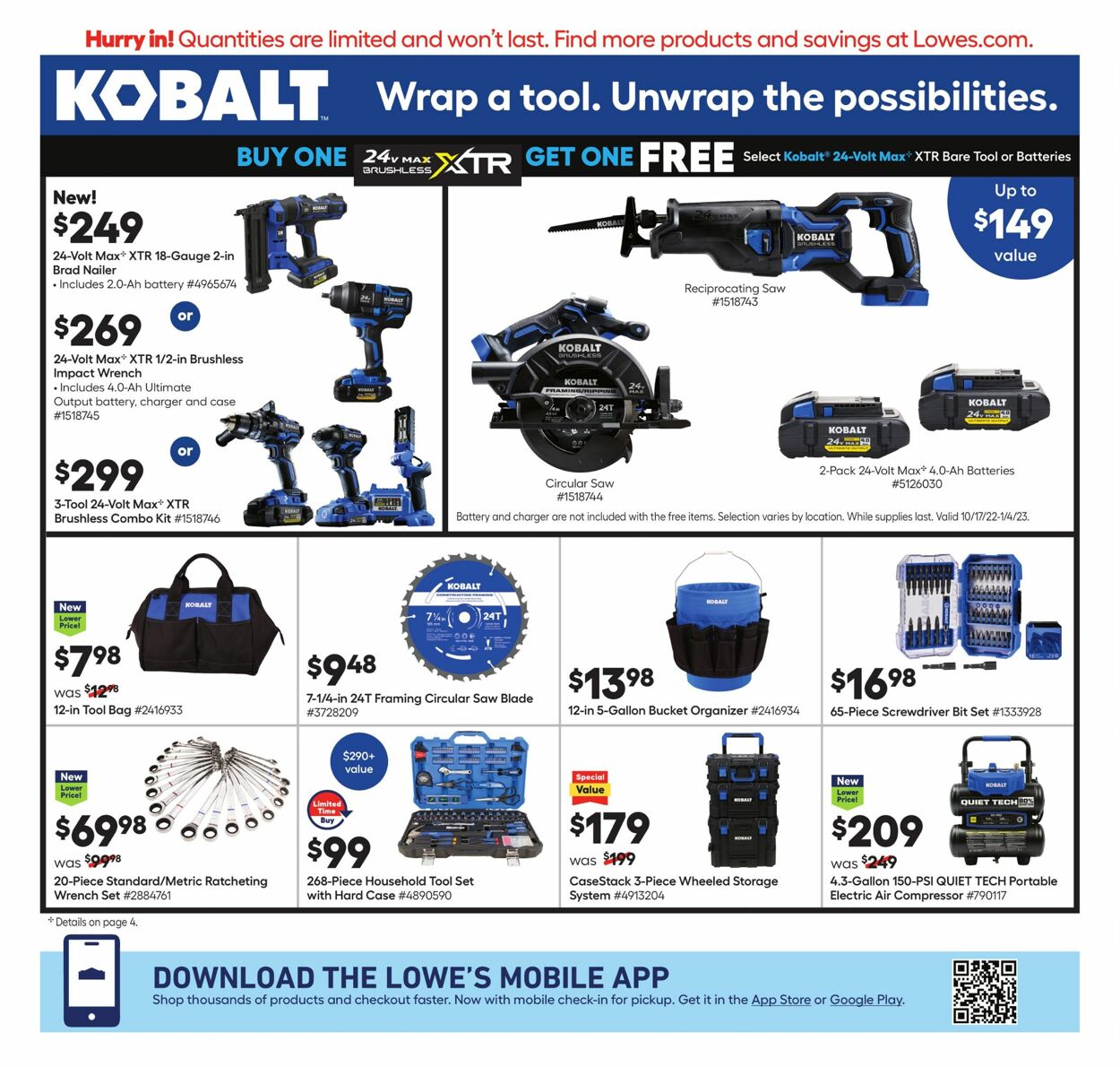 Lowe's Ad from 12/08/2022