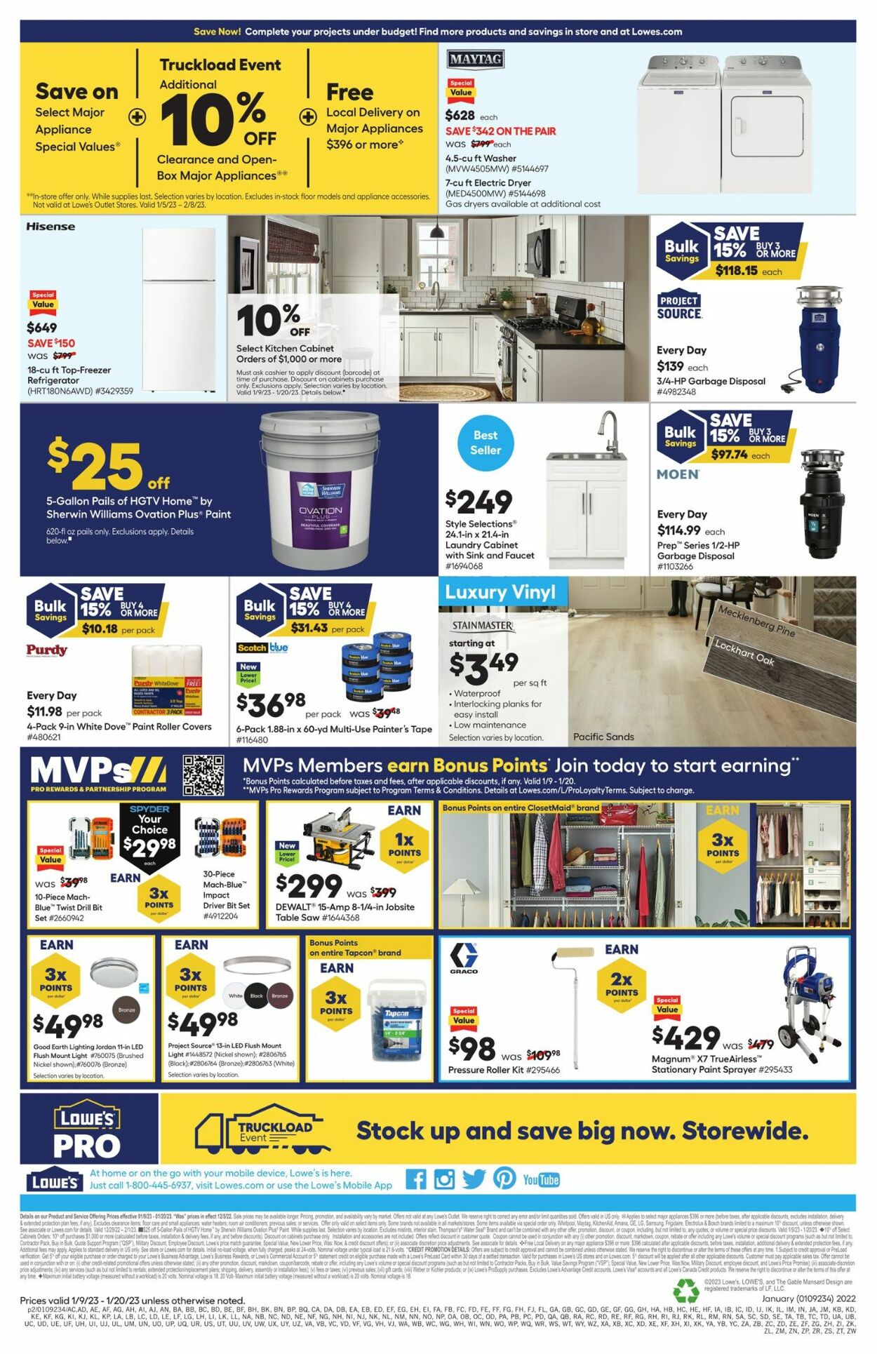 Lowe's Ad from 01/09/2023