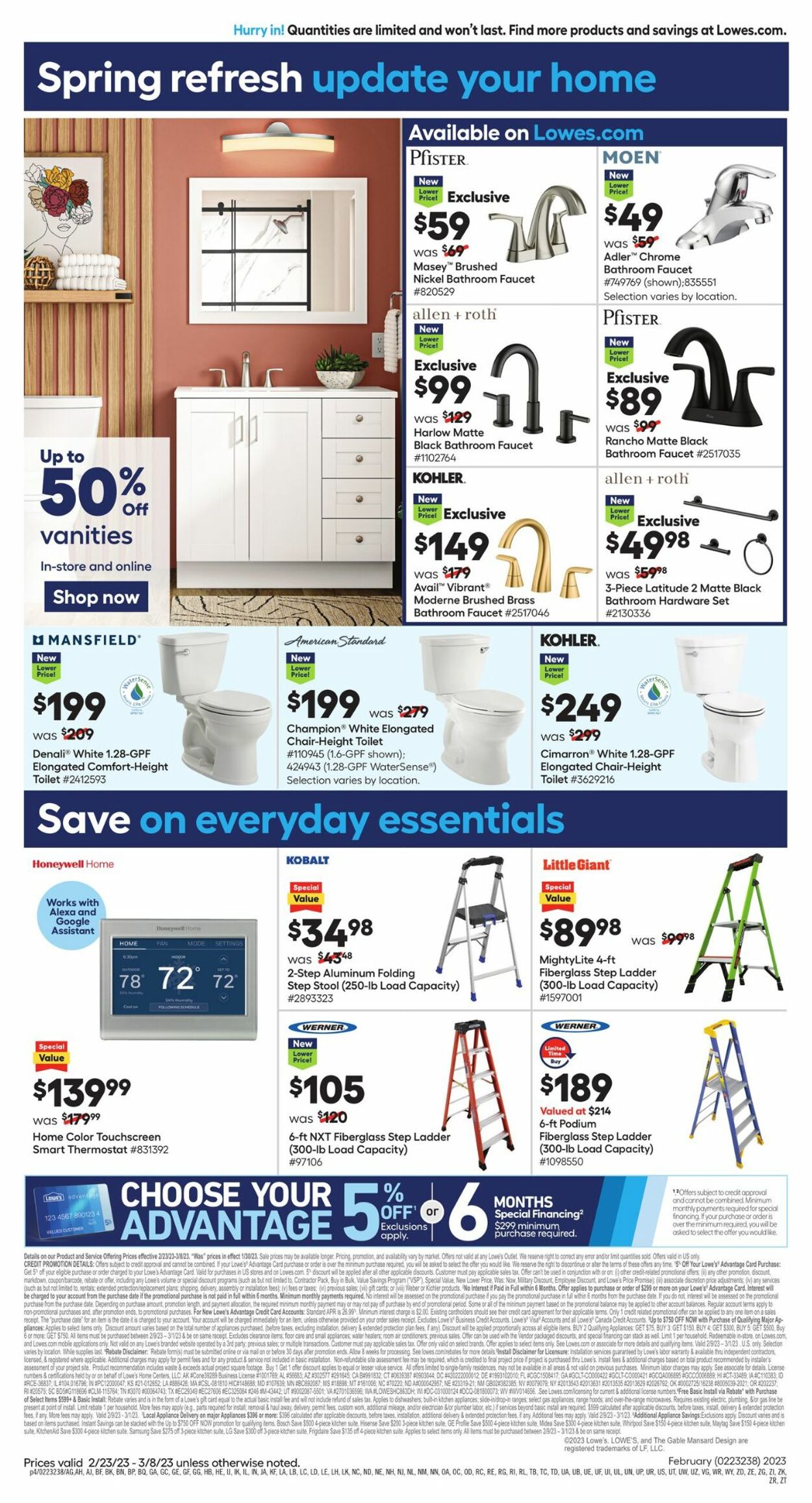 Lowe's Ad from 02/23/2023