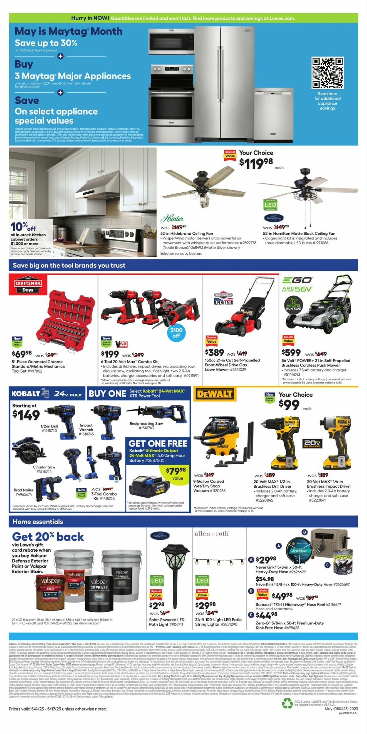 Lowe's Ad from 05/04/2023