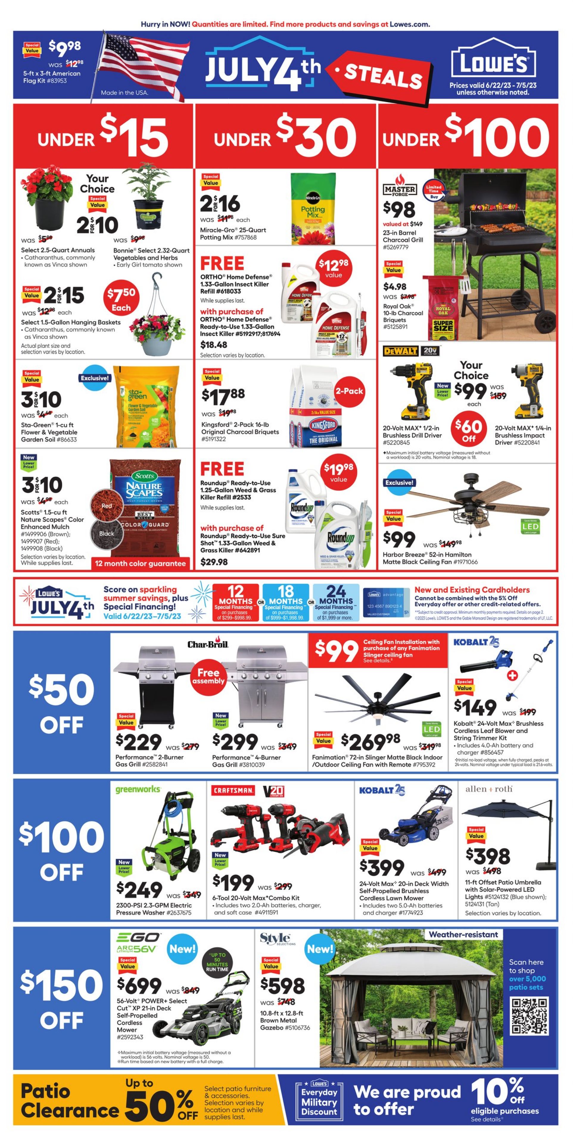 Lowe's Ad from 06/22/2023