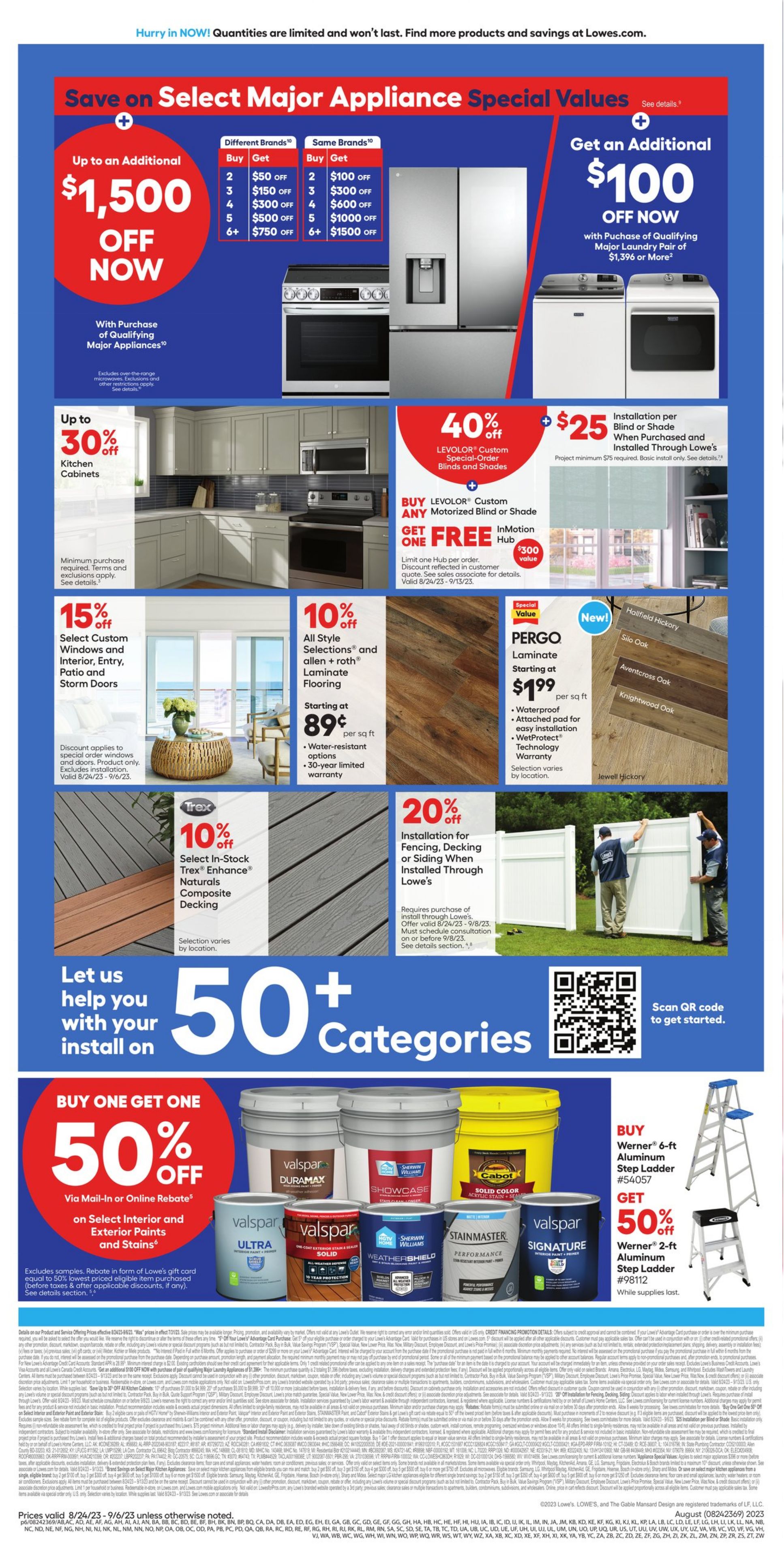 Lowe's Ad from 08/24/2023