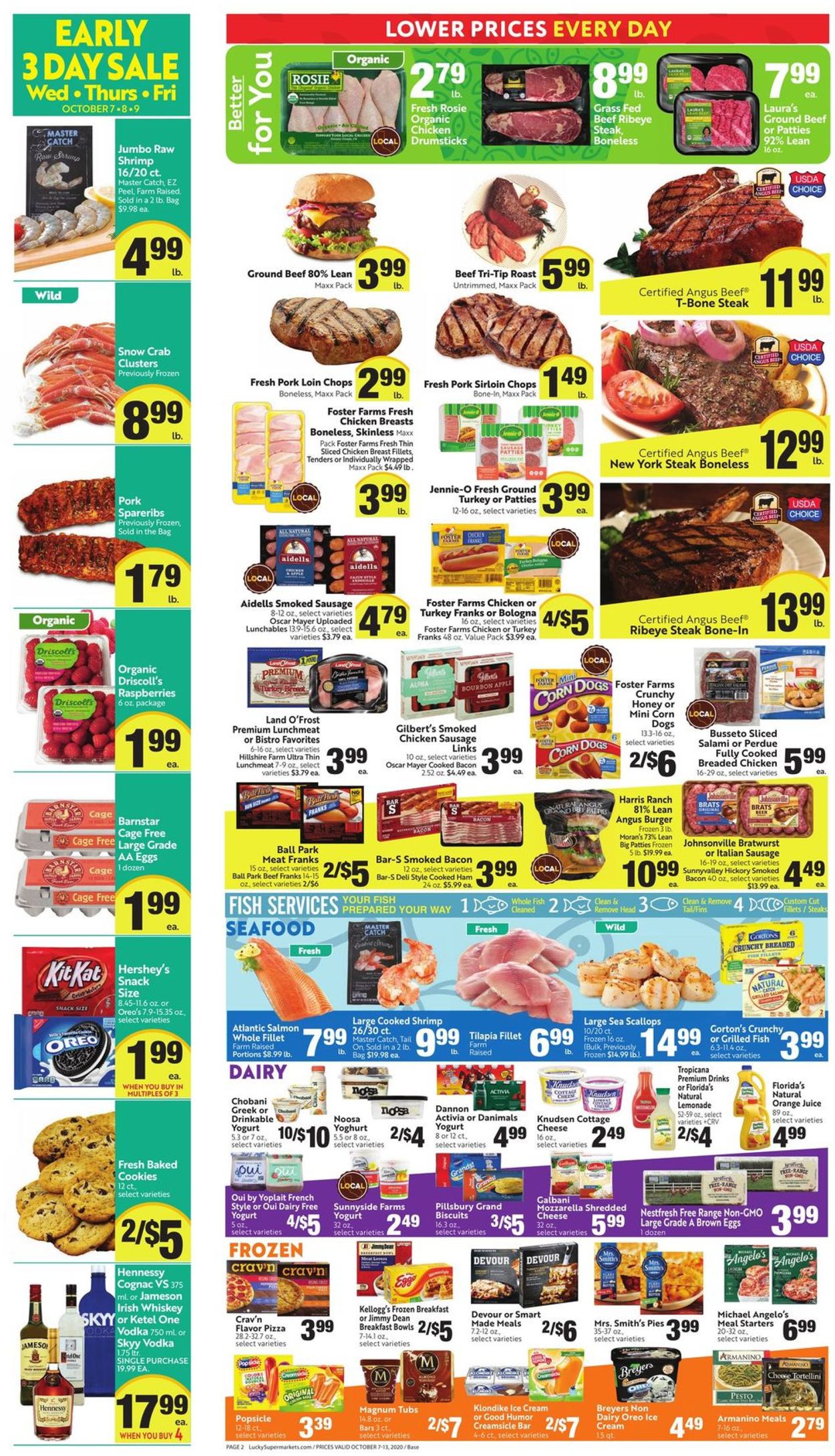 Lucky Supermarkets Ad from 10/07/2020