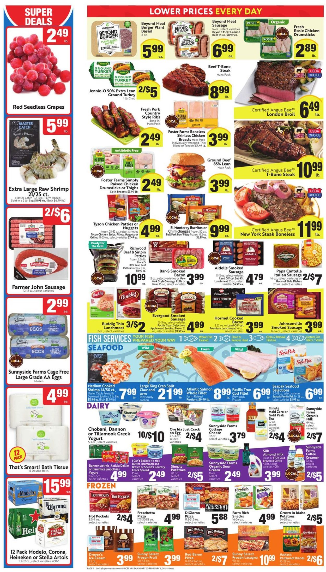 Lucky Supermarkets Ad from 01/27/2021