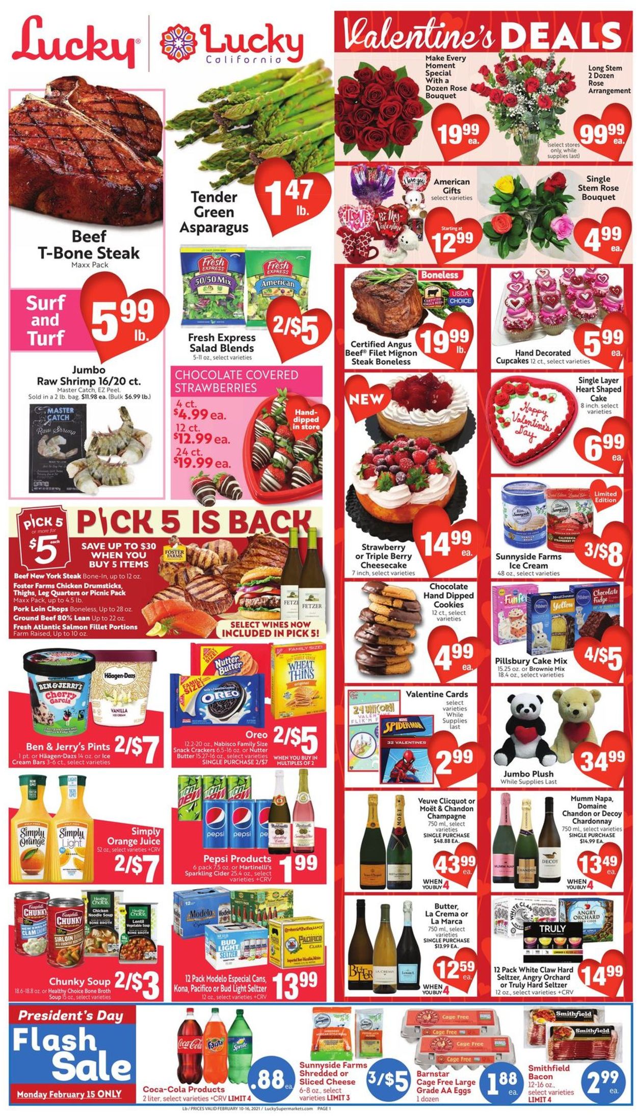 Lucky Supermarkets Ad from 02/10/2021