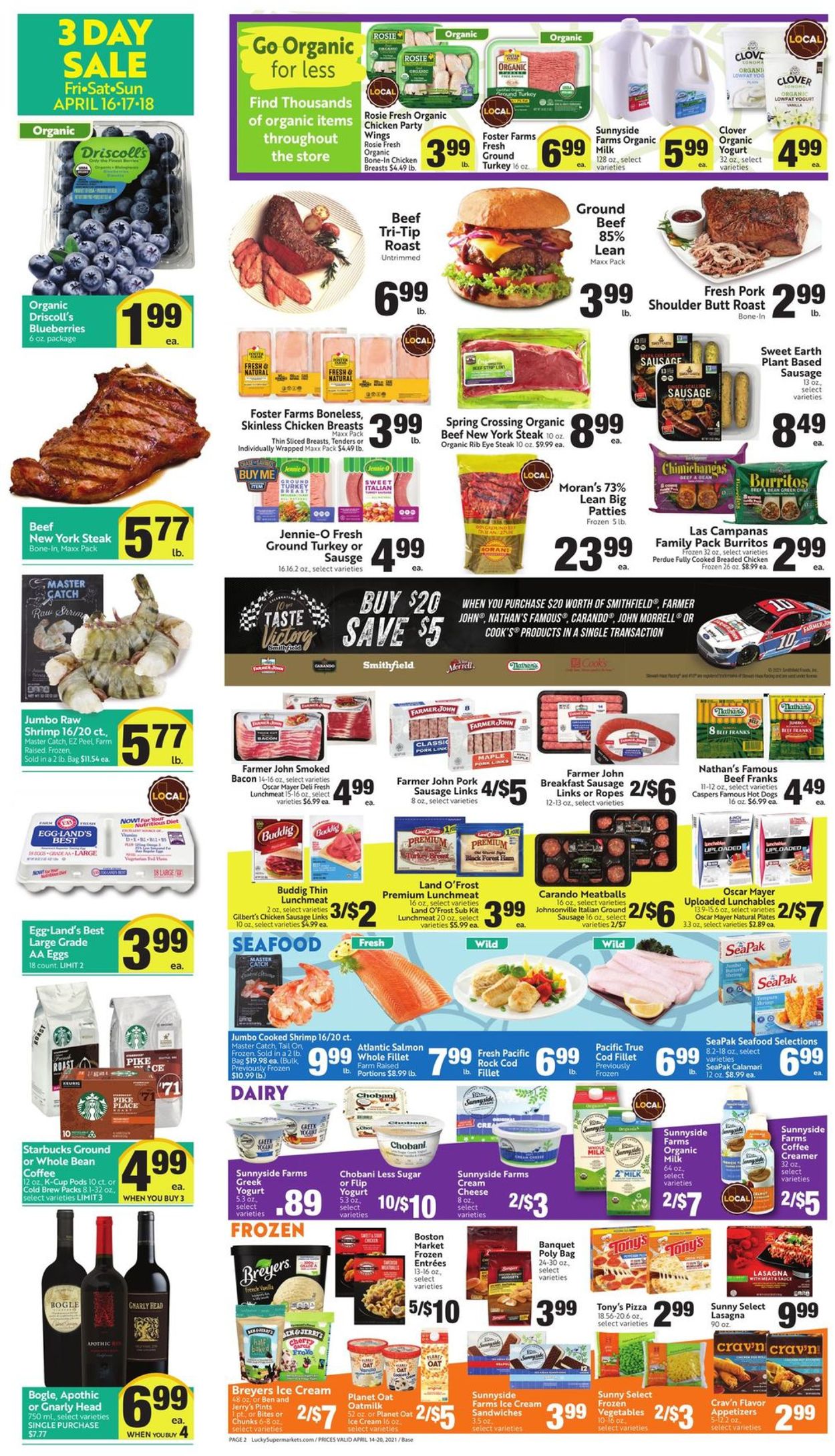 Lucky Supermarkets Ad from 04/14/2021