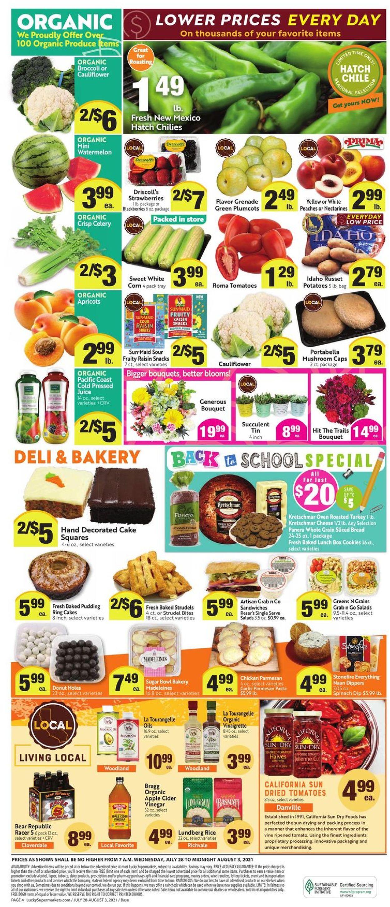 Lucky Supermarkets Ad from 07/28/2021